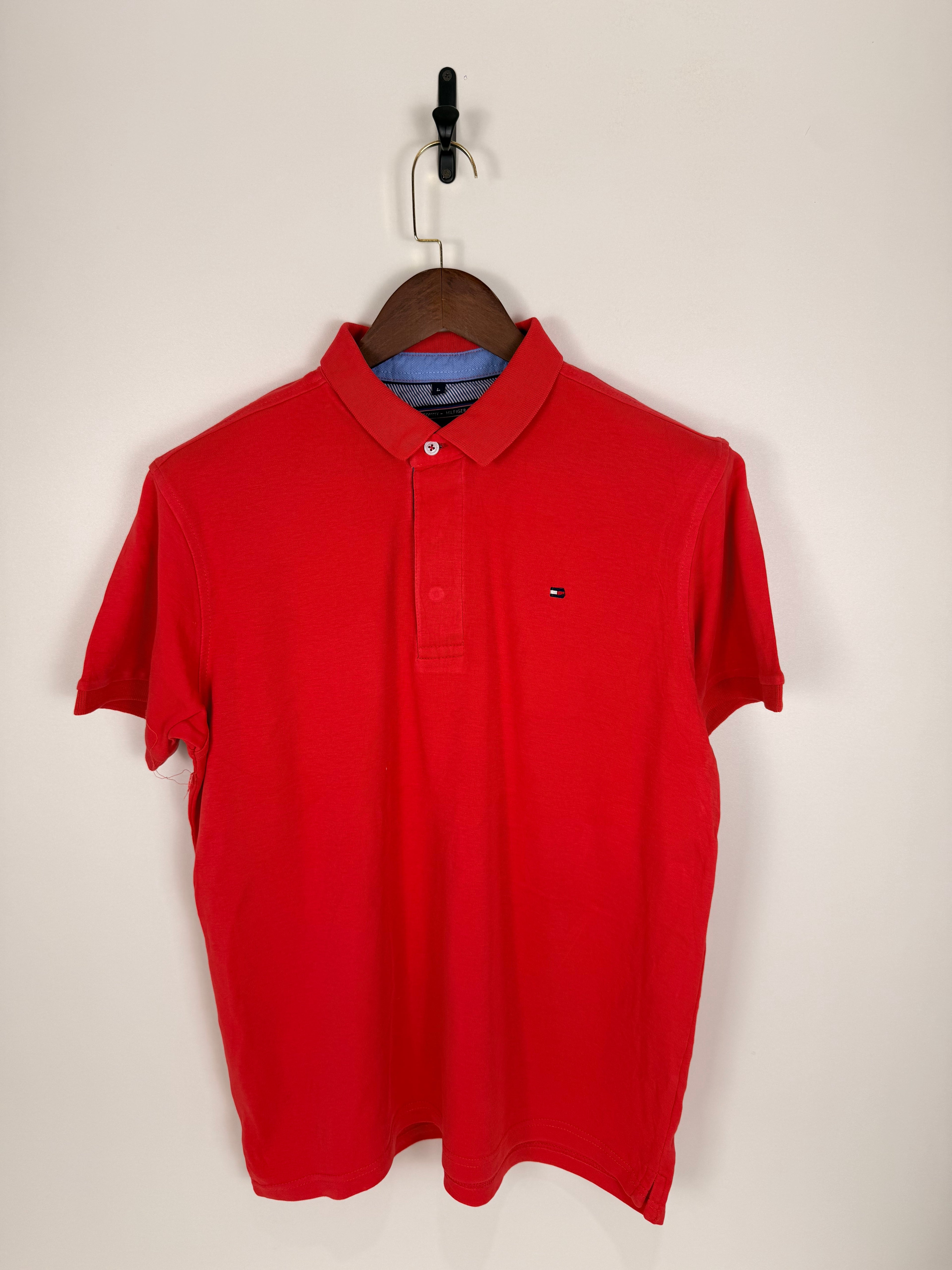 Tommy Hilfiger Red Polo | C:   L: