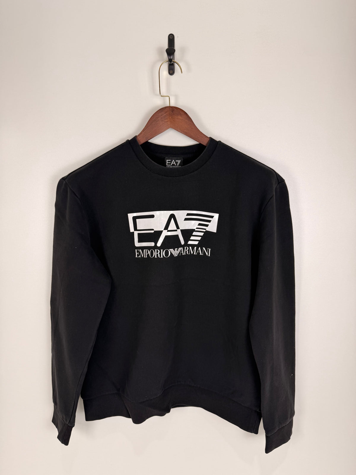 Emporio Armani EA7 Black Logo Sweatshirt | C:44 L:25
