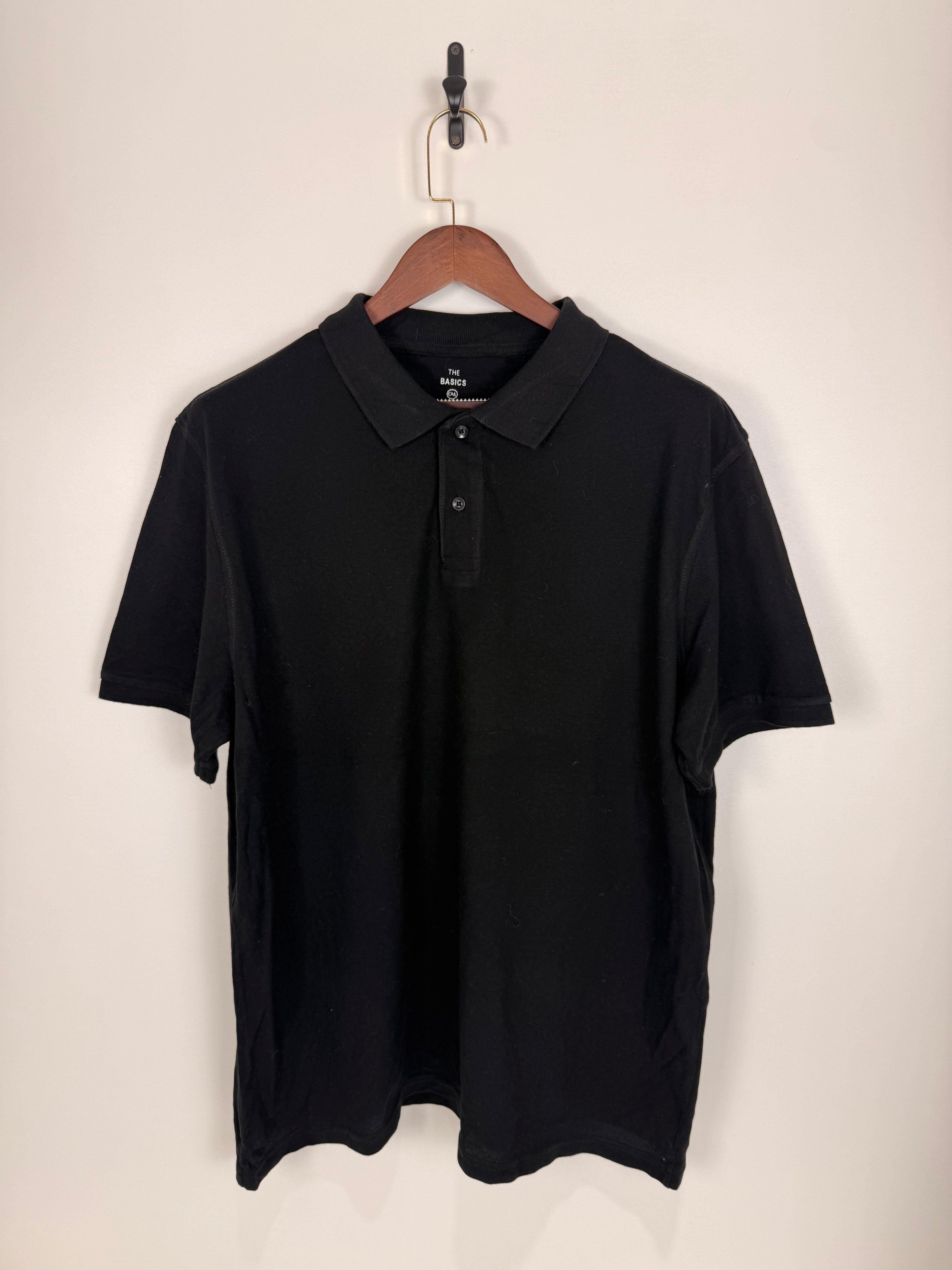 C&A The Basics Classic Black Polo | C:48 L:31