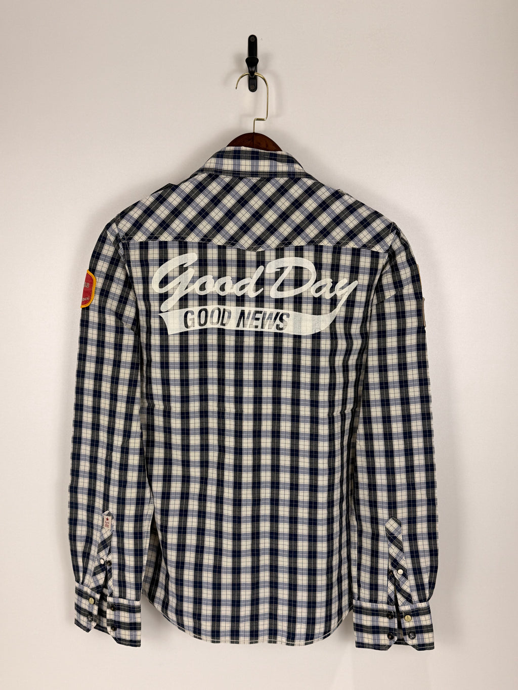 Scotch & Soda Vintage Plaid Patchwork Shirt | C:40 L:28