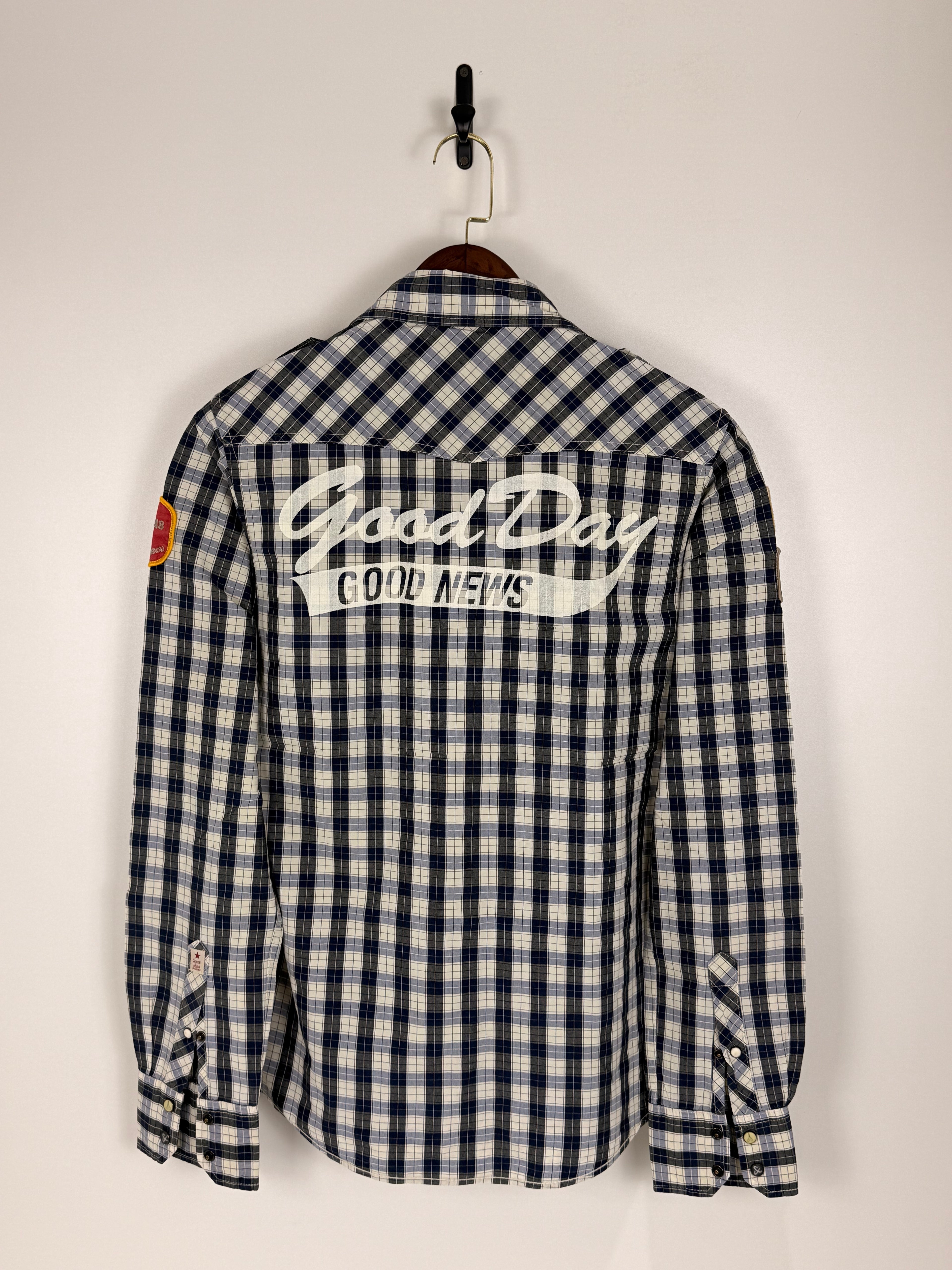 Scotch & Soda Vintage Plaid Patchwork Shirt | C:40 L:28