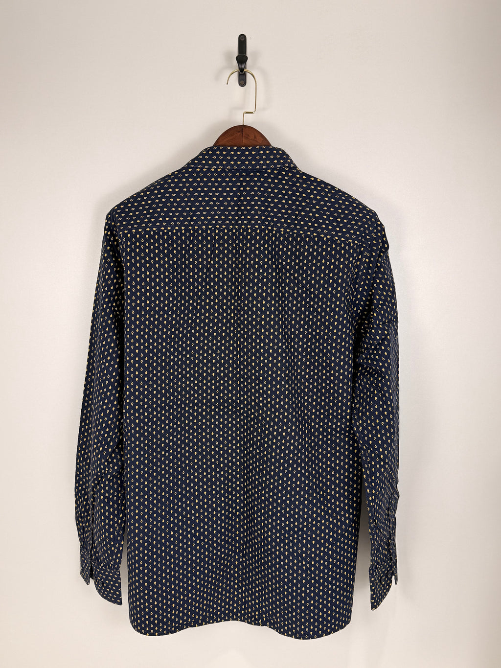 Jean Pascale Navy Paisley Print Shirt | C:50 L:32
