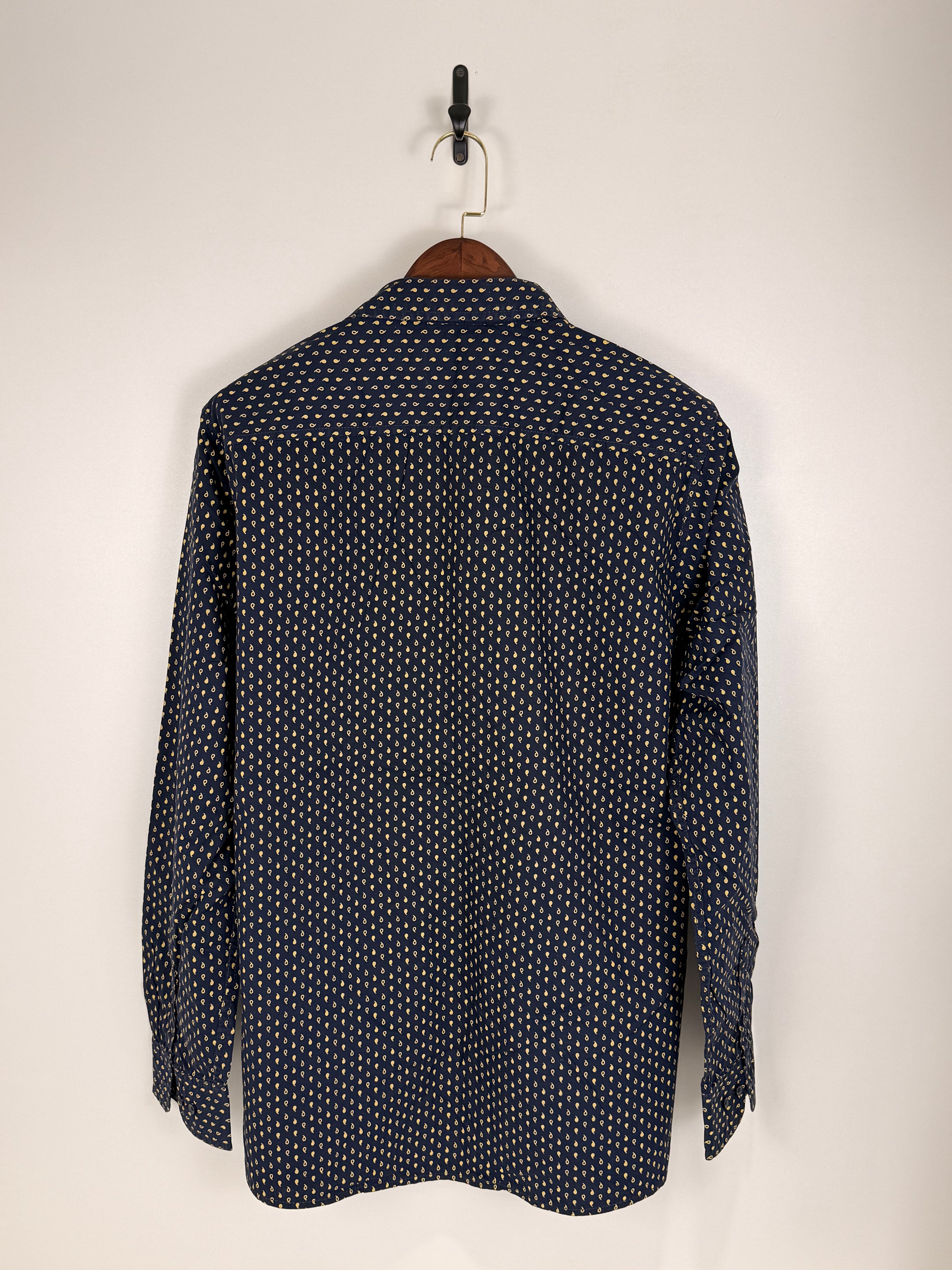 Jean Pascale Navy Paisley Print Shirt | C:50 L:32