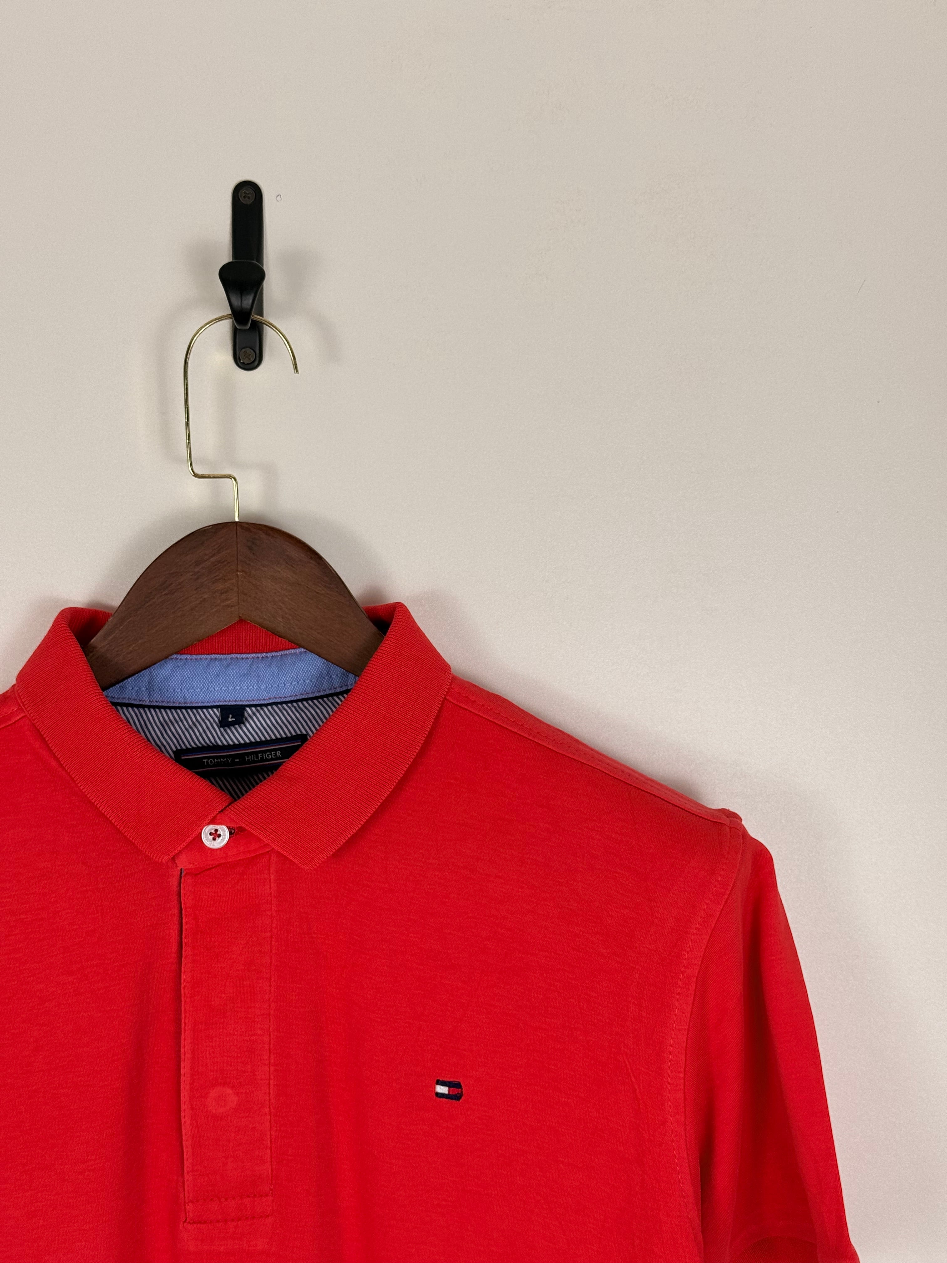 Tommy Hilfiger Red Polo | C:   L: