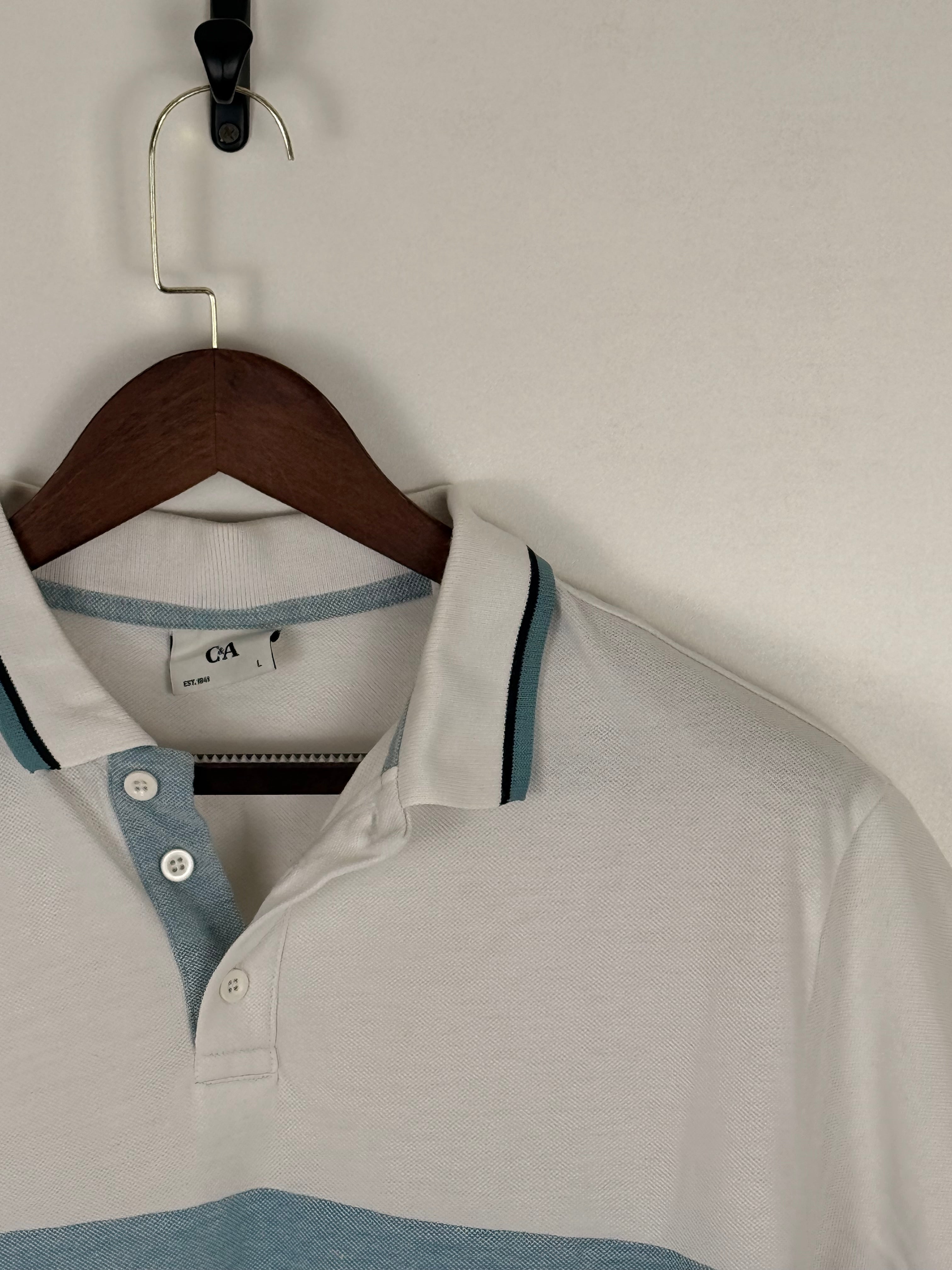 C&A Ocean Breeze Colorblock Polo |C:46, L:28