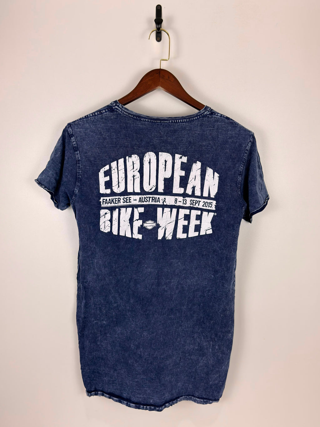 Harley-Davidson Graphic Tee - Navy Acid Wash | Chest: 40 Length: 29