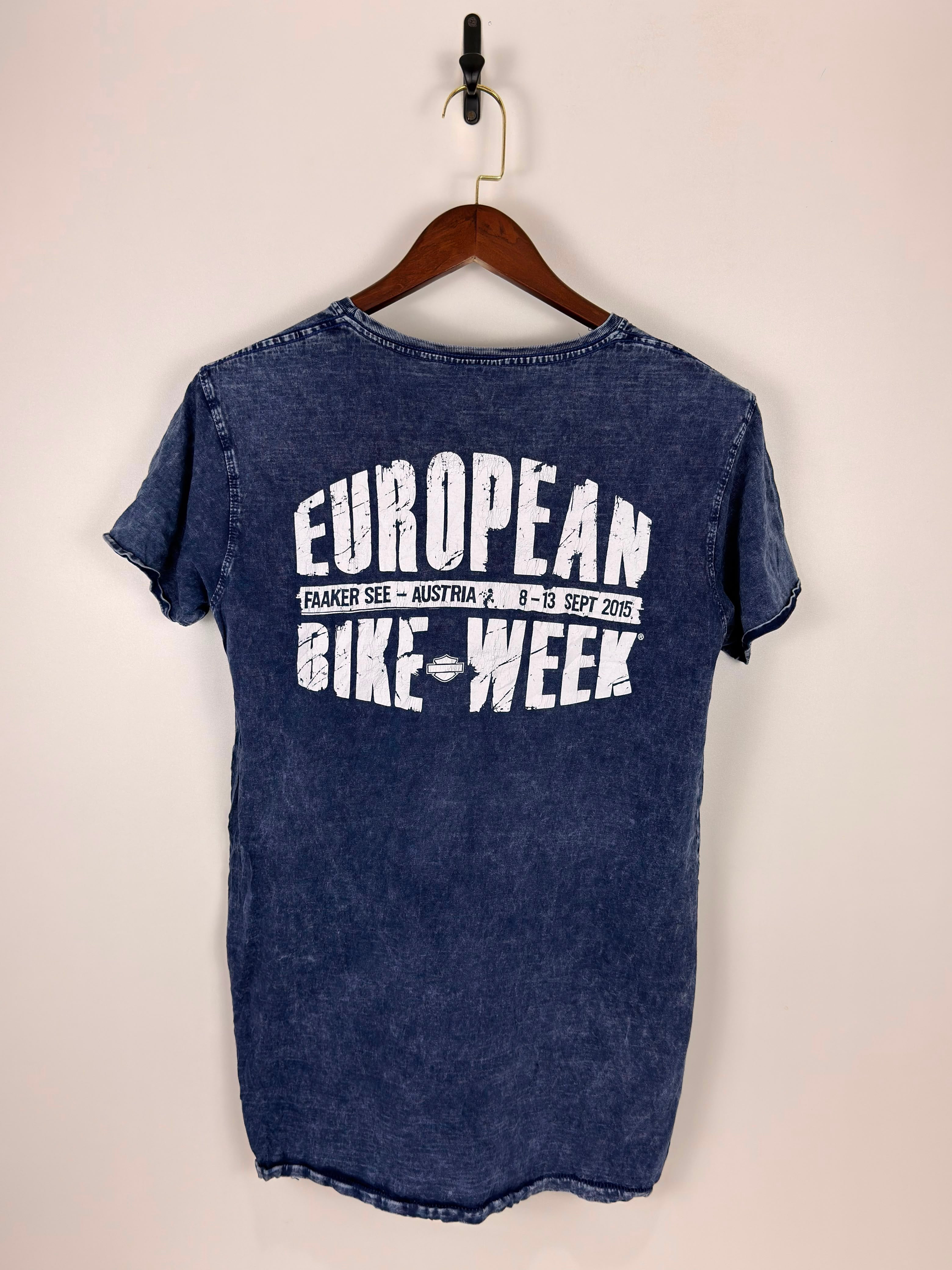 Harley-Davidson Graphic Tee - Navy Acid Wash | Chest: 40 Length: 29