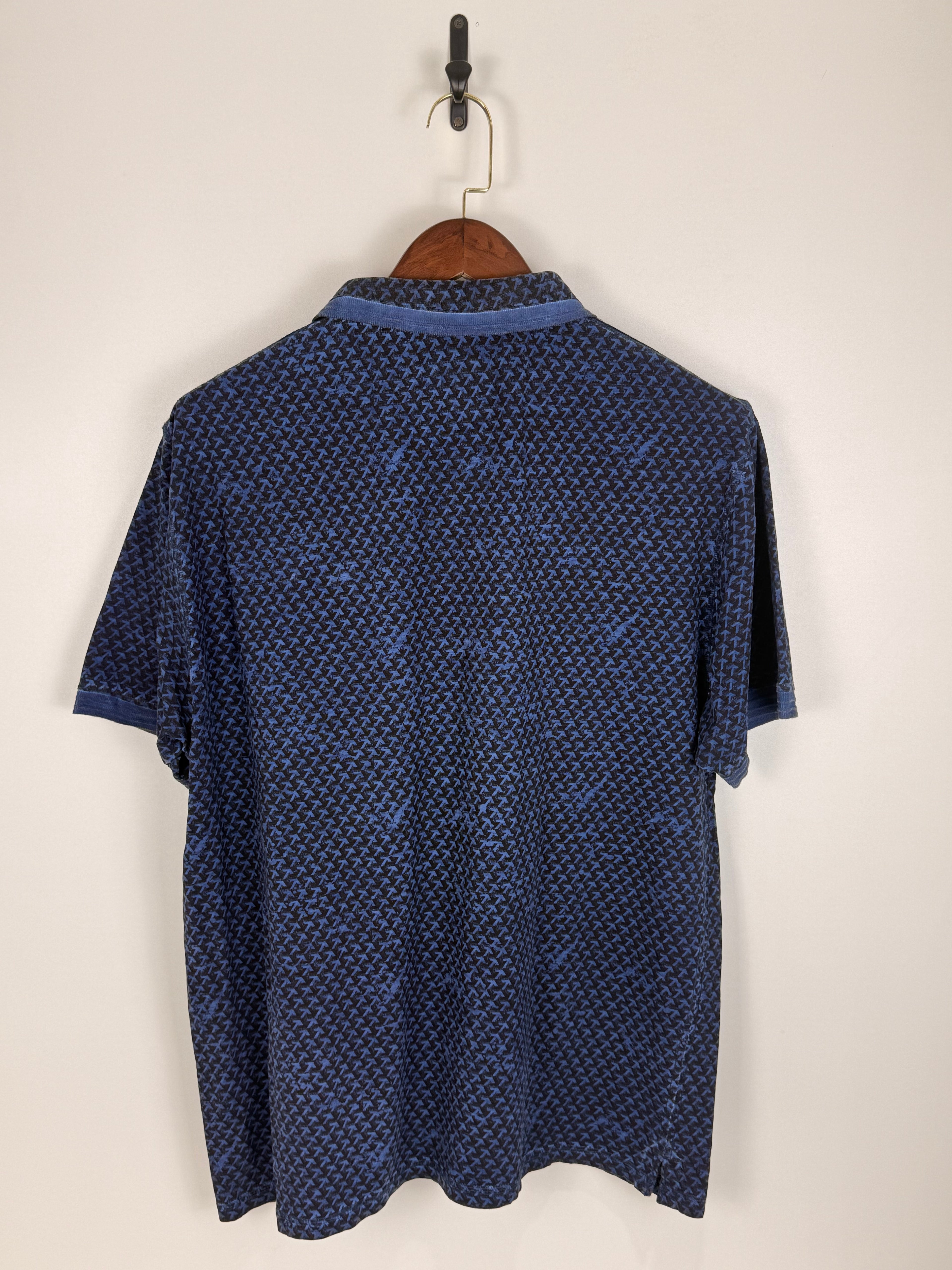 Tom Tompson Navy Monogram Polo |C:48 L:28