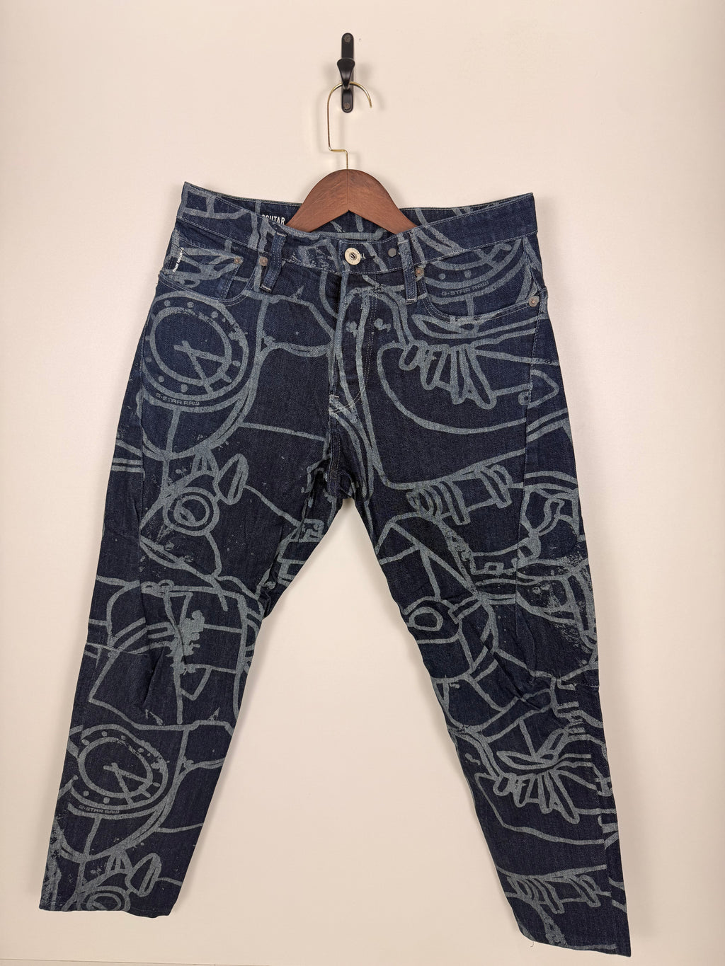 G Stat Raw Relaxed Fit Jeans