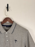 Livergy Grey Pique Polo with Navy Trim | C:46 L:29