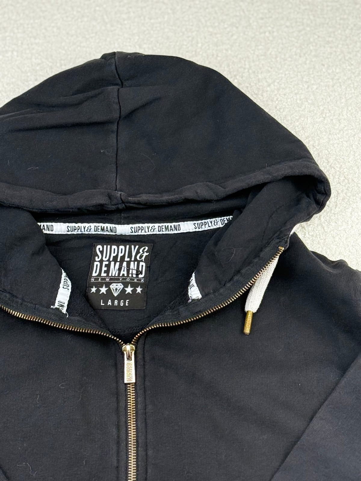 Supply & Demand Quilted Zip-Up Hoodie | C:44 L:28