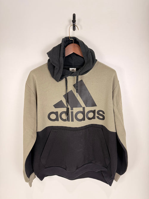 Adidas Olive Green & Black Logo Hoodie | C:52 L:27
