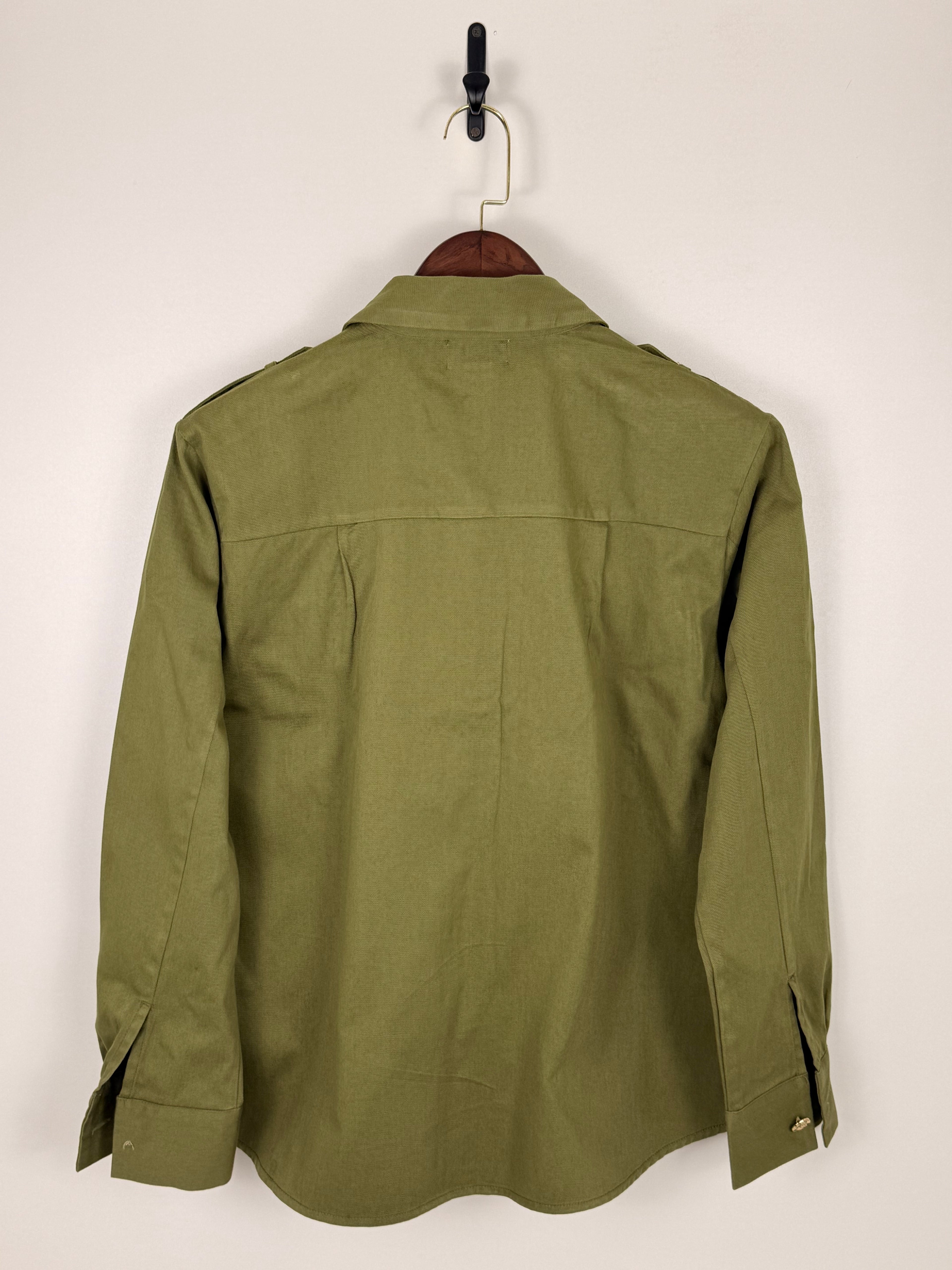 Cotton club Olive Cotton Twill Shirt