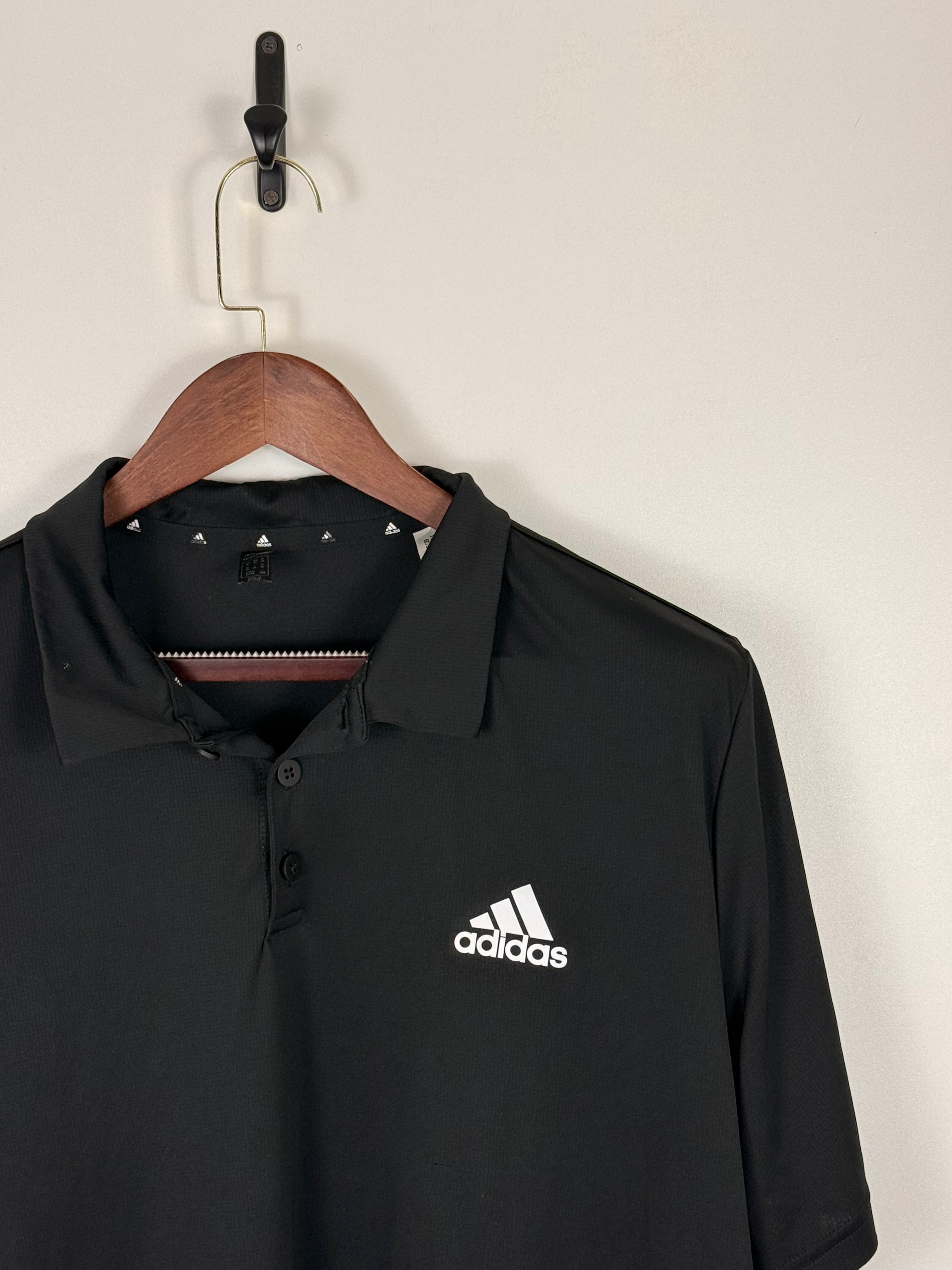 Adidas Black Performance Polo Shirt | C:    L: