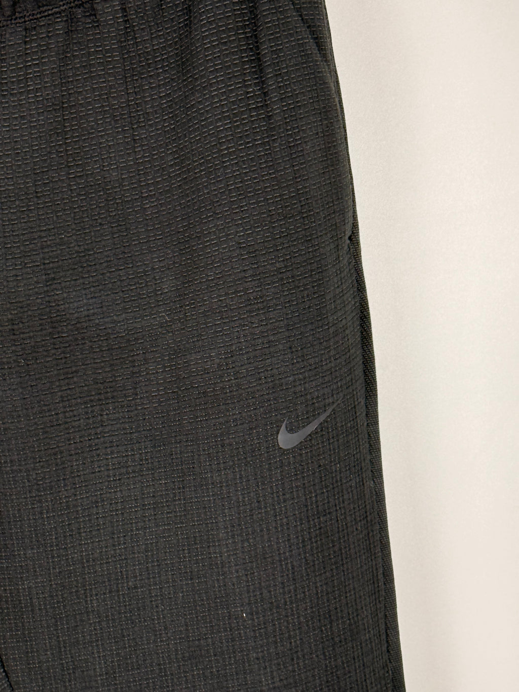 Nike Black Textured Thermal Trousers | W:   L: