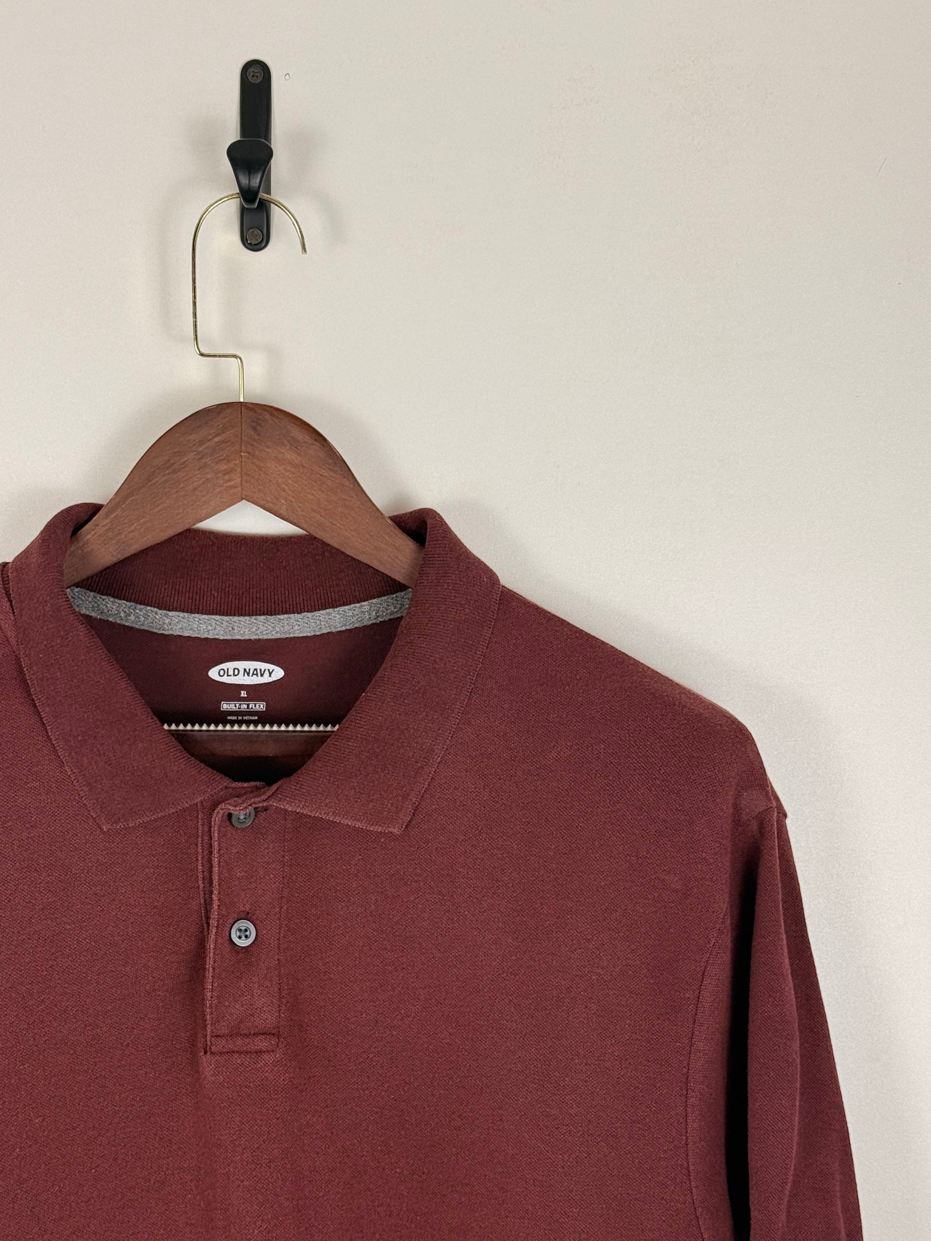 Old Navy Burgundy Essential Polo | C:46 L:31