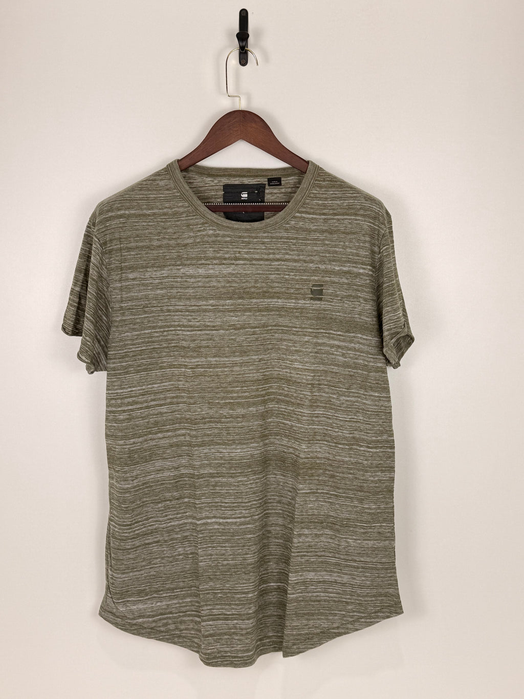 G-Star Raw Olive Heather Crew Neck Tee | C:46 L:32