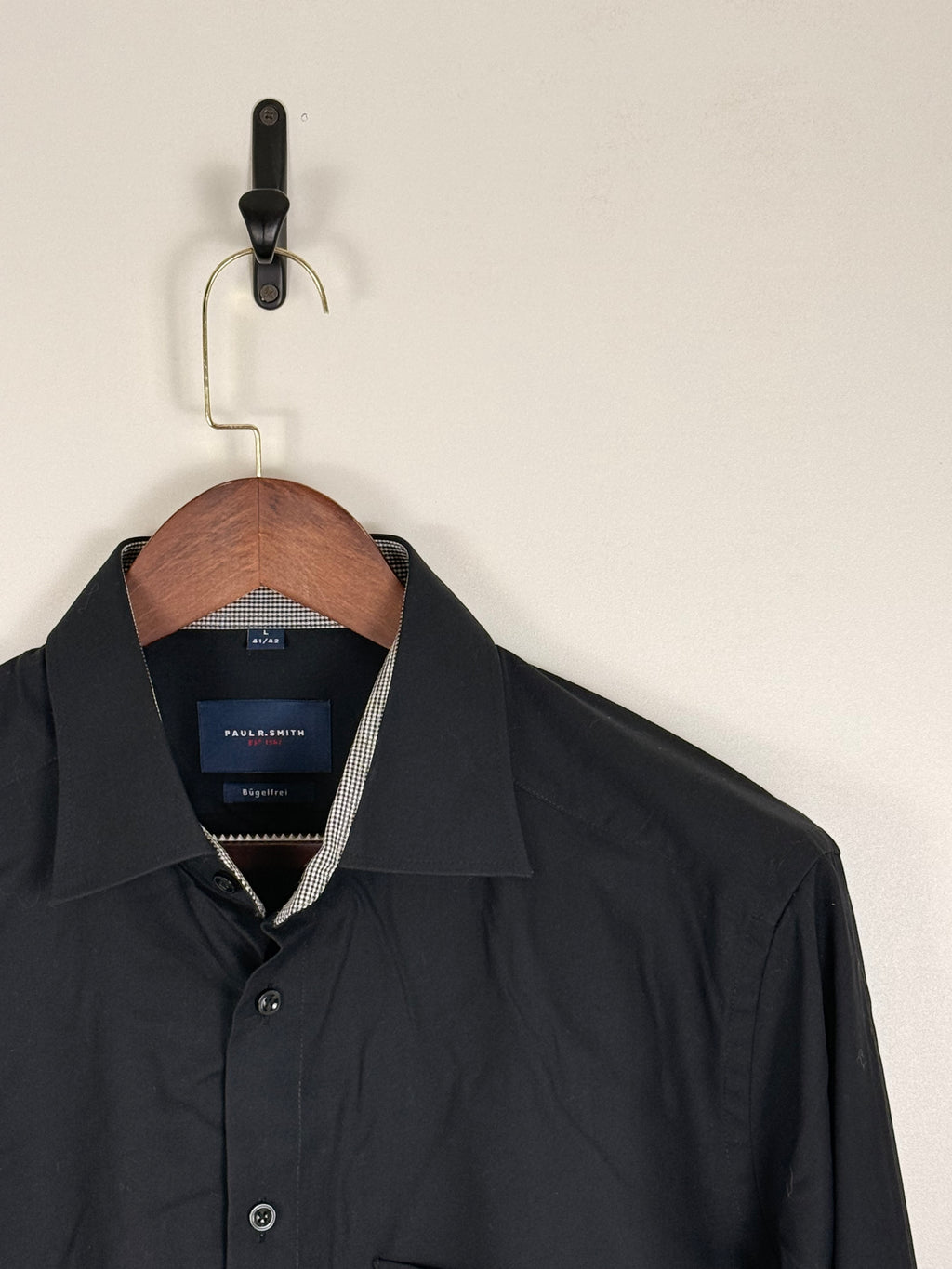 Paul Smith Black Button-Down Shirt | C:46 L:31
