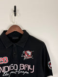 John Devin Black Indigo Bay Graphic Polo | C:44 L:29