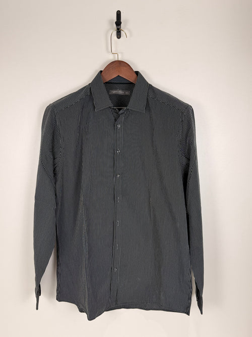 Angelo Litrico Black Pinstripe Shirt | C:46 L:30