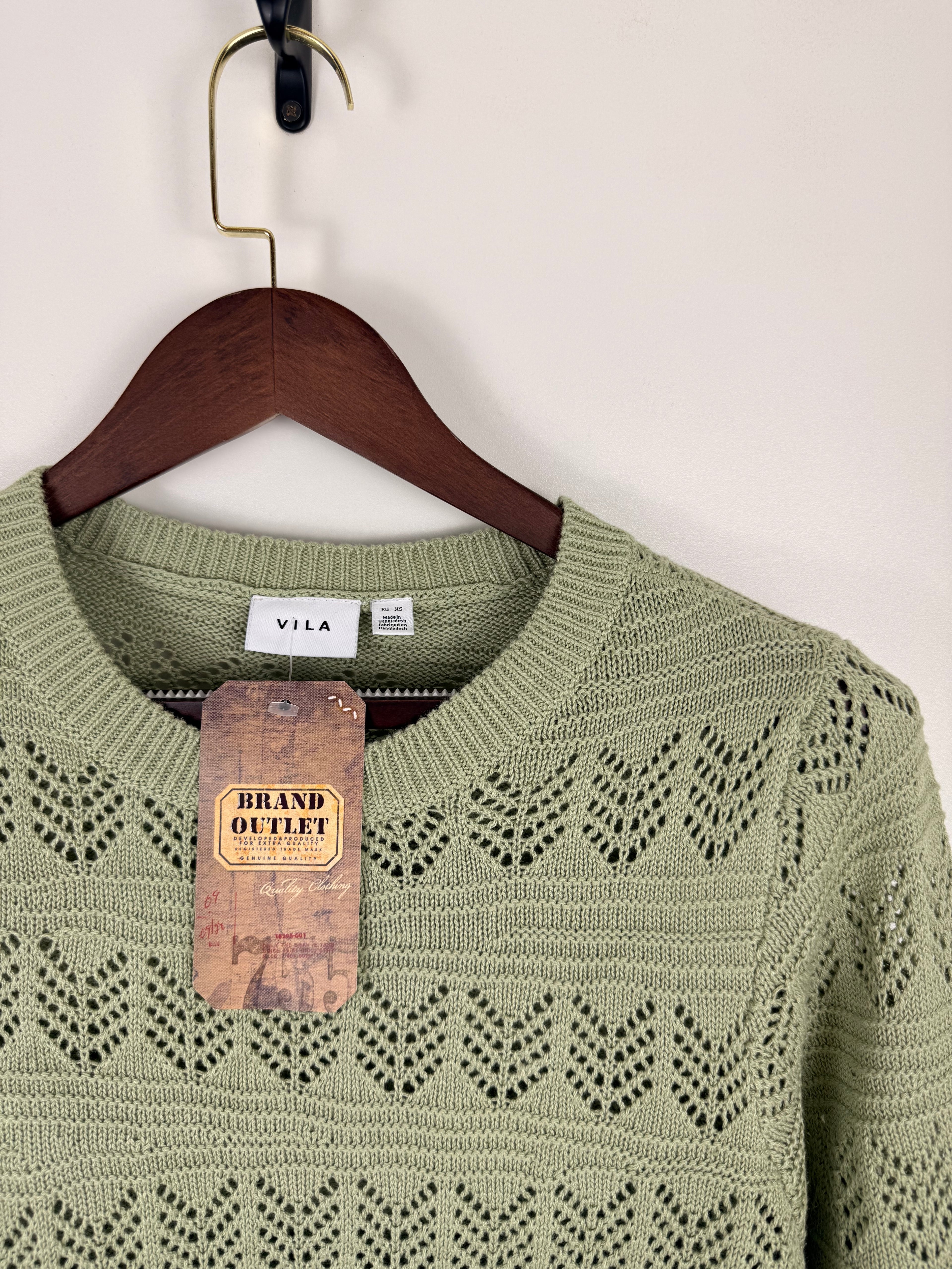 Pointelle Knit Sweater