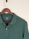 Uniqlo Sage Green Piqué Polo | C:48 L:28