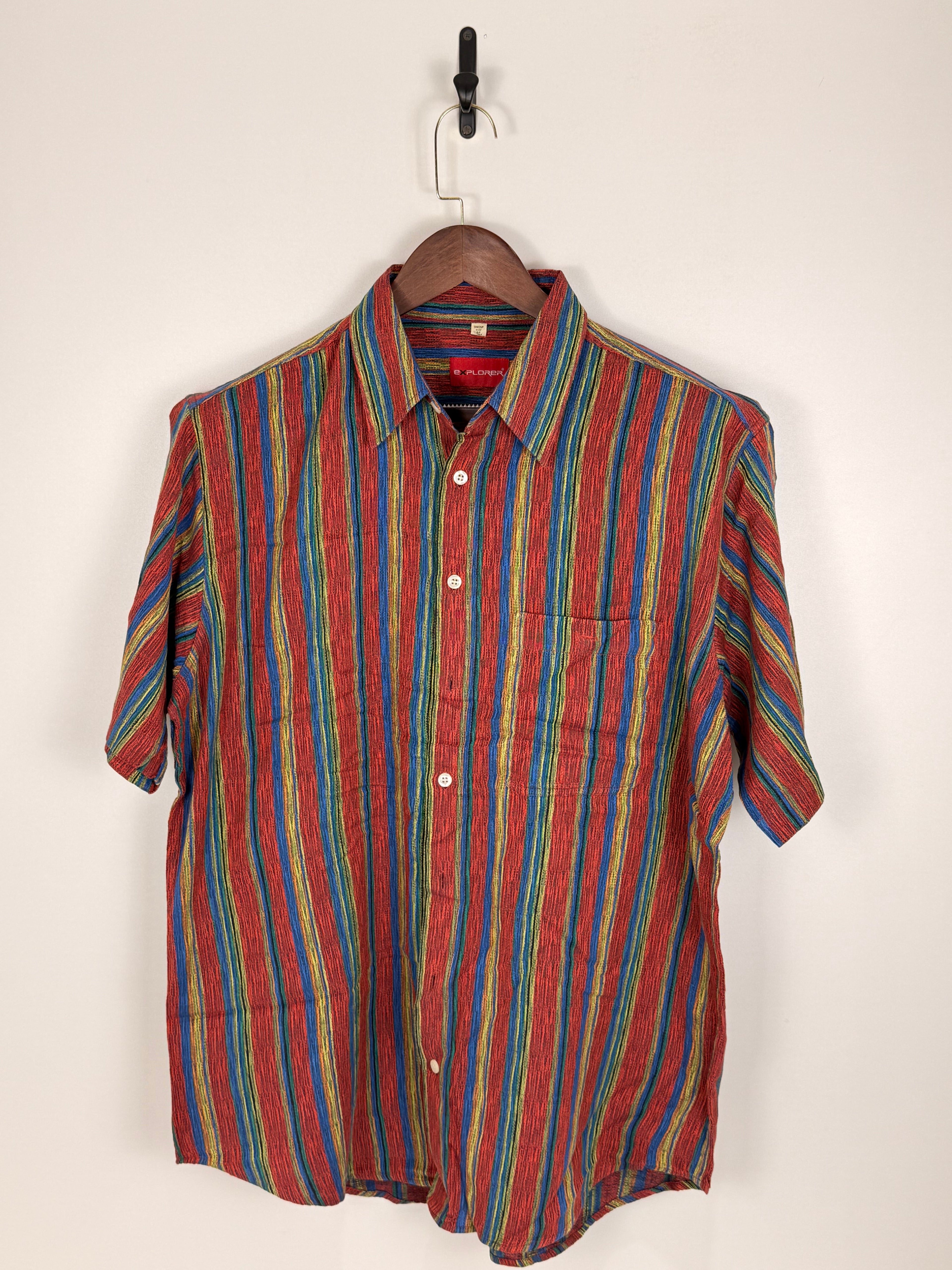 Explorer Multicolor Striped Textured Shirt | C:48 L:30