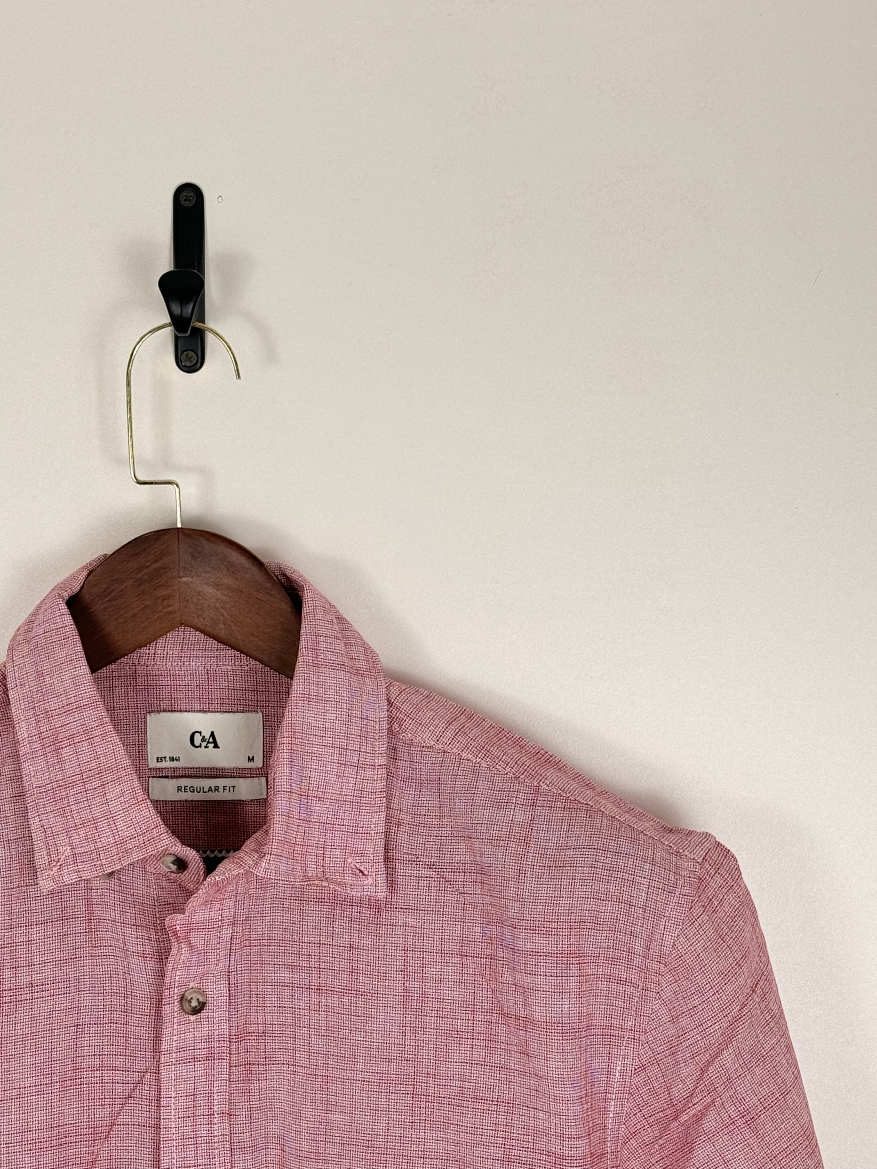 C&A Dusty Rose Textured Shirt