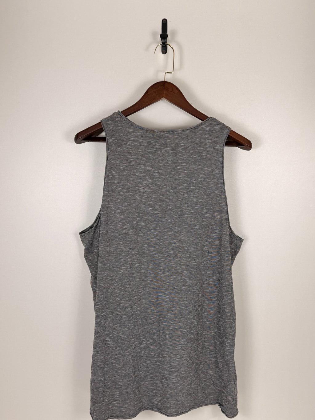 Heather Grey Classic Sleeveless Tank Top | C:     L: