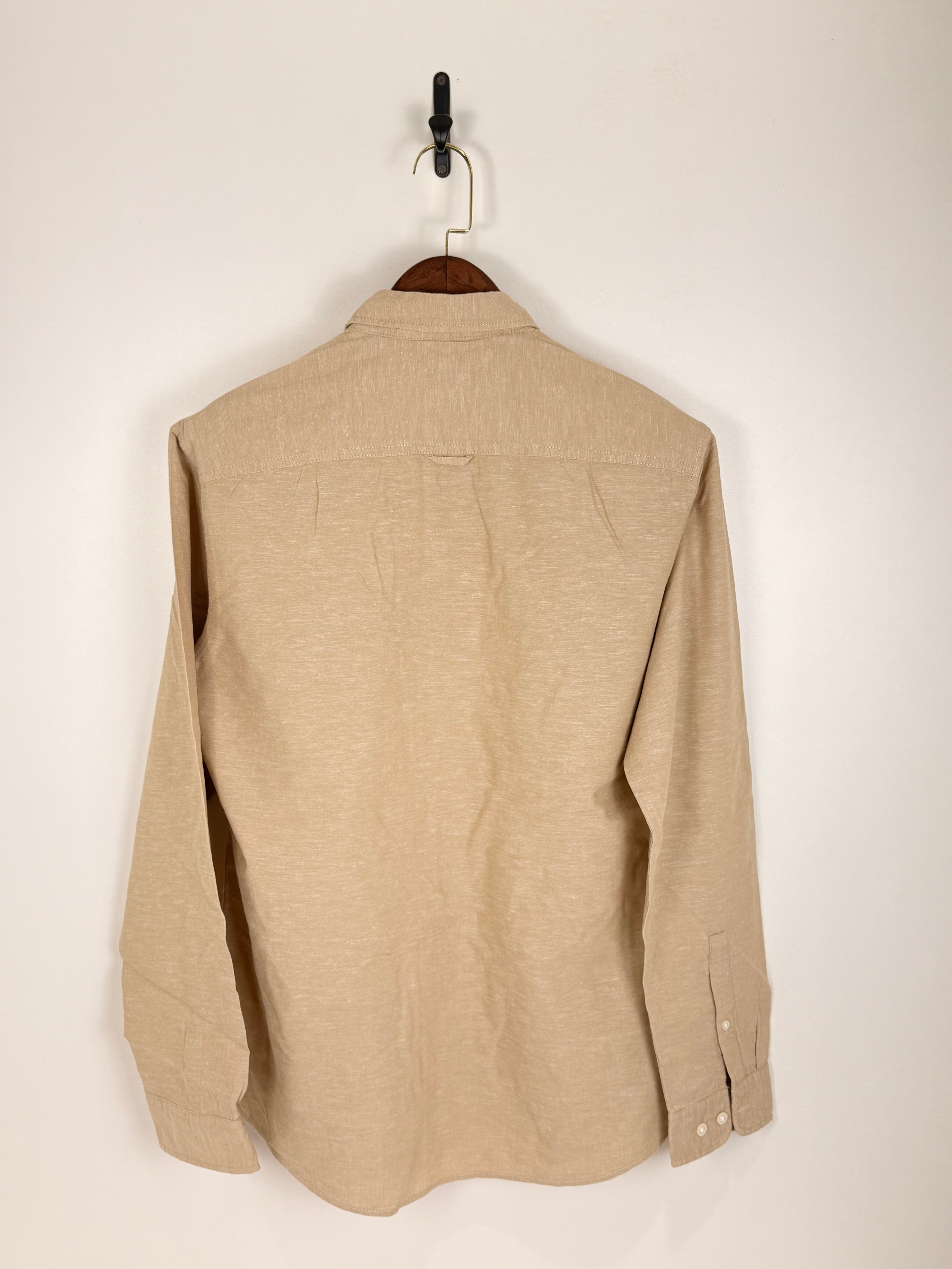 EDC Beige Textured Button-Down Shirt | C:46 L:30