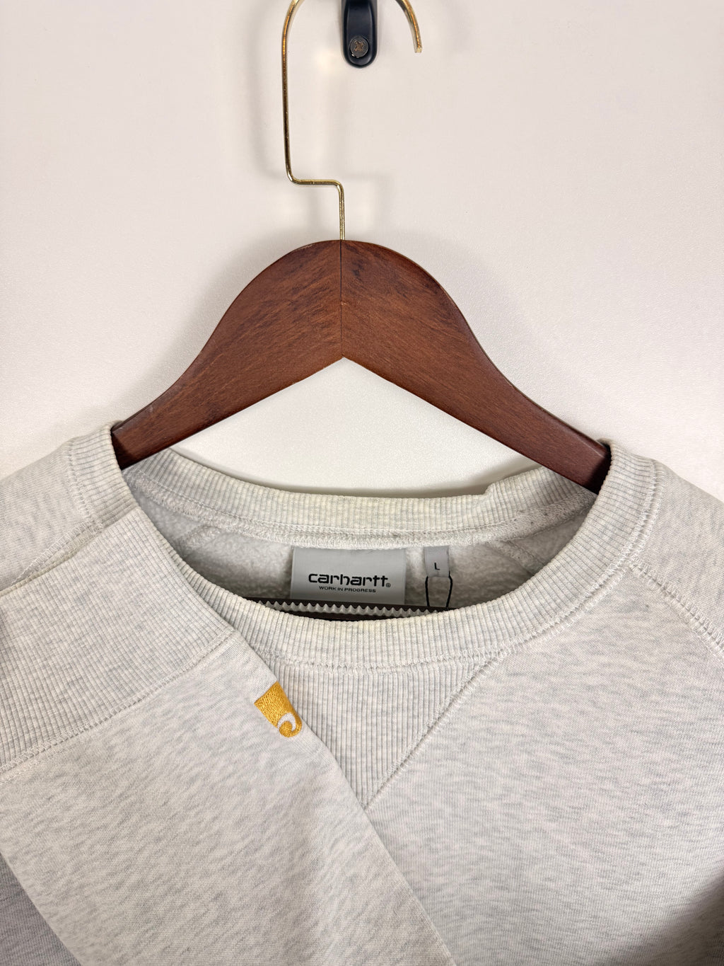 Carhartt Light Grey Crewneck Sweatshirt | C:46 L:27