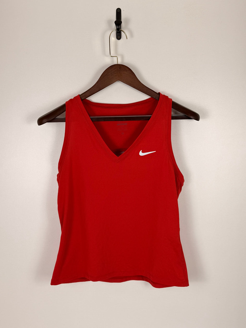 Nike Red Dri-FIT V-Neck Training Tank Top | C:    L: