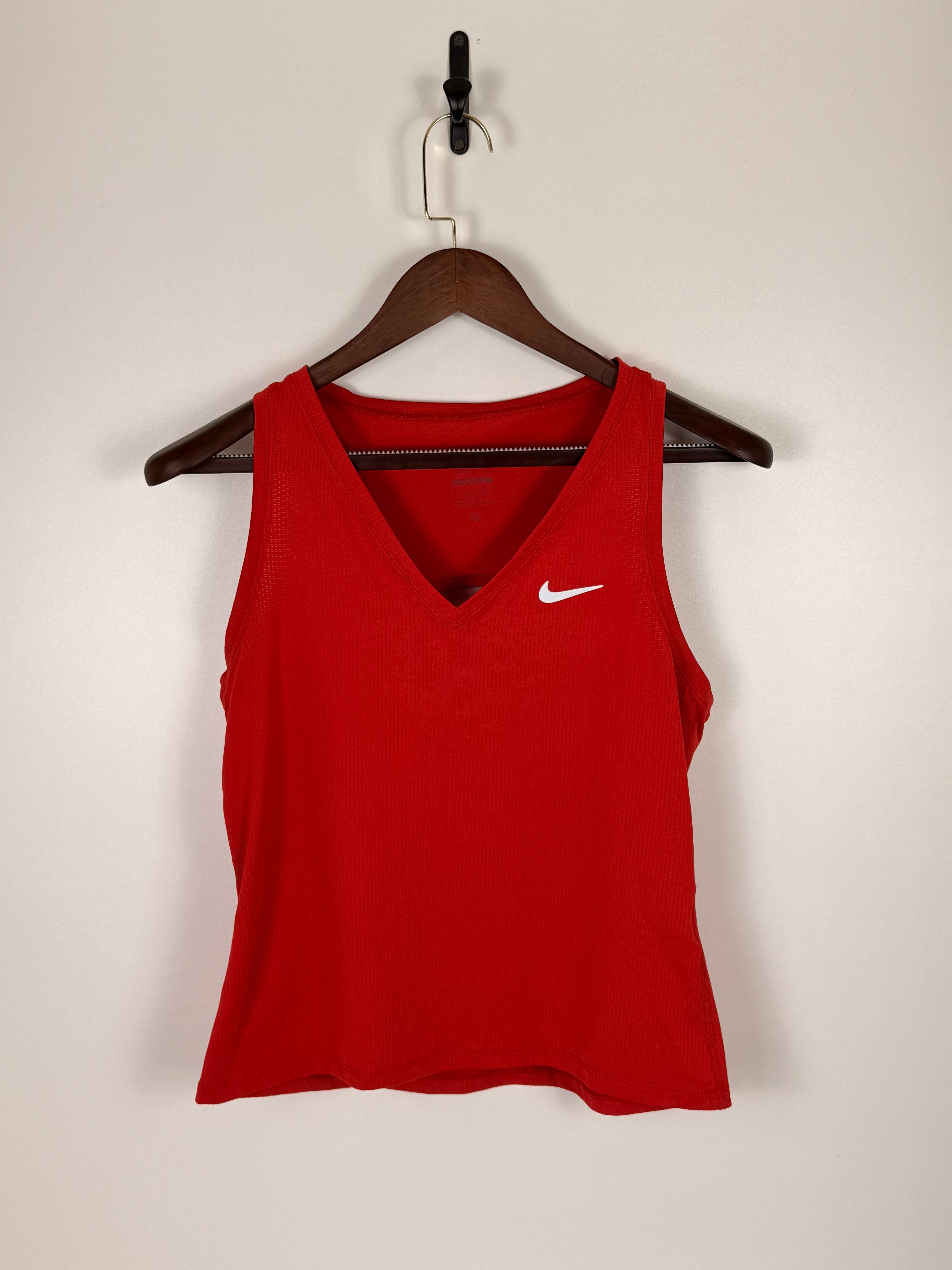 Nike Red Dri-FIT V-Neck Training Tank Top | C:    L: