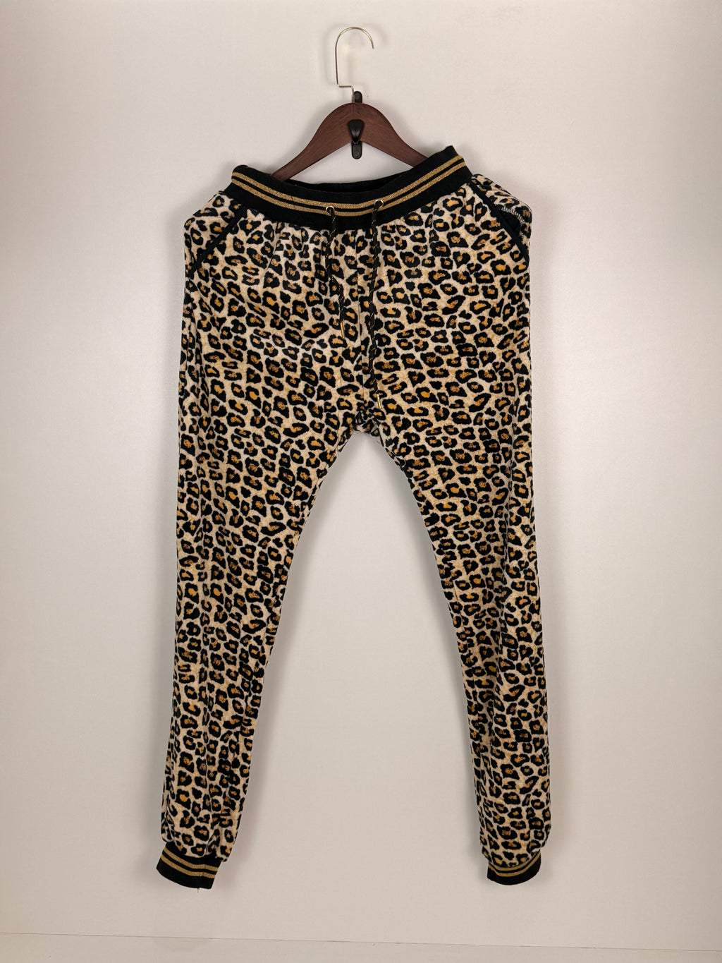 Leopard Print Velour Track Suit