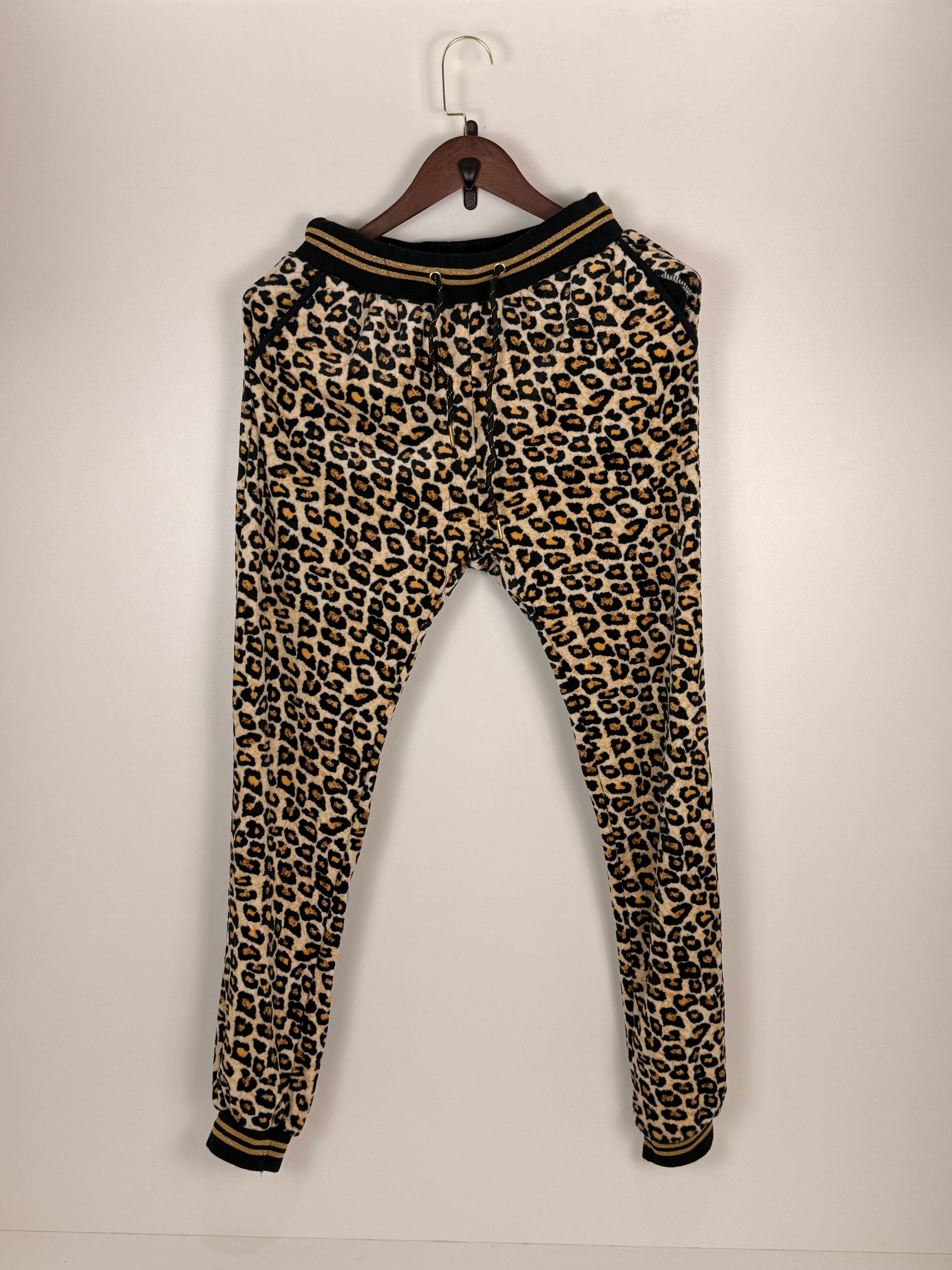 Leopard Print Velour Track Suit