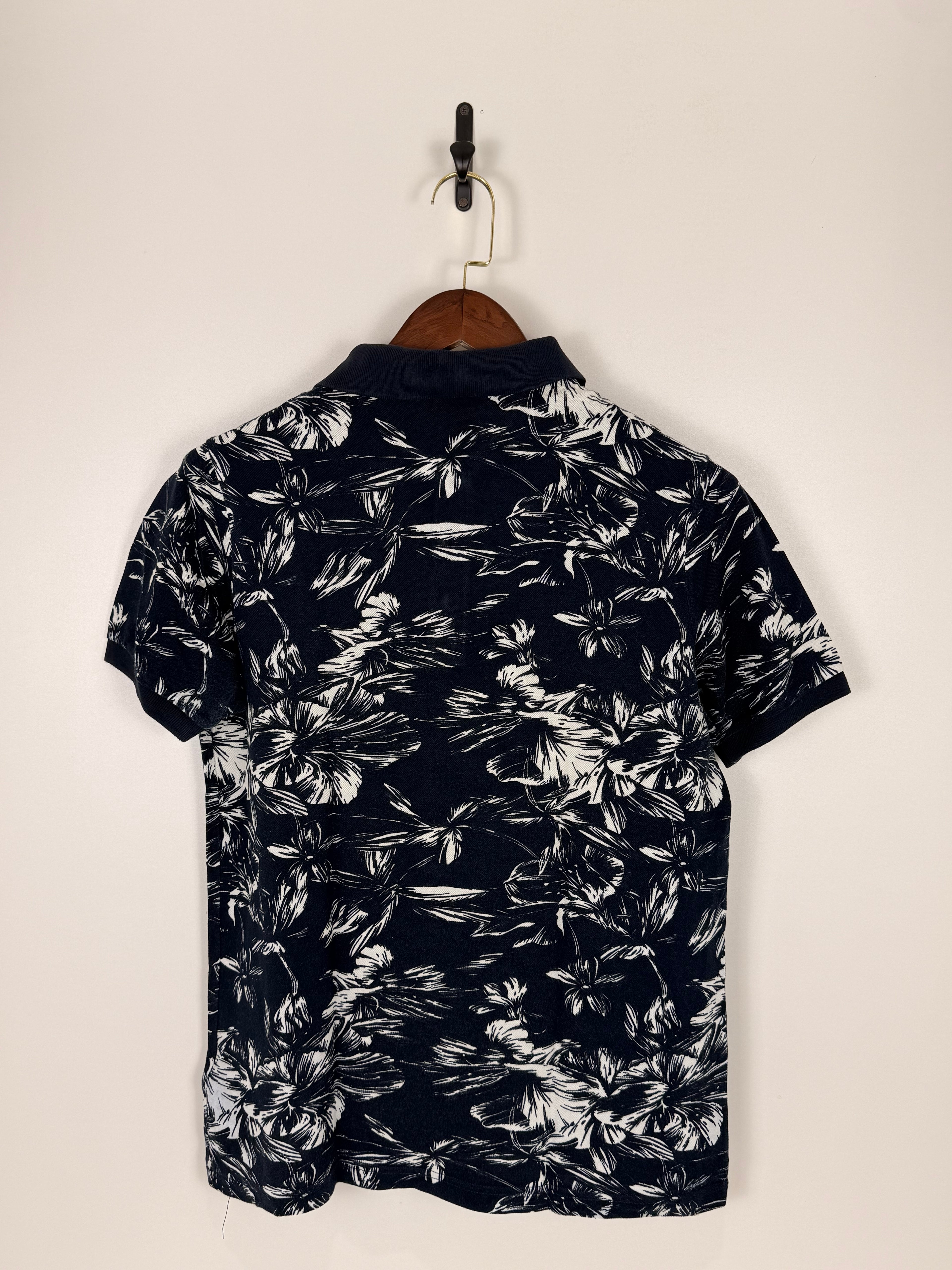 Paul Mark Navy Floral Polo | C:42 L:26