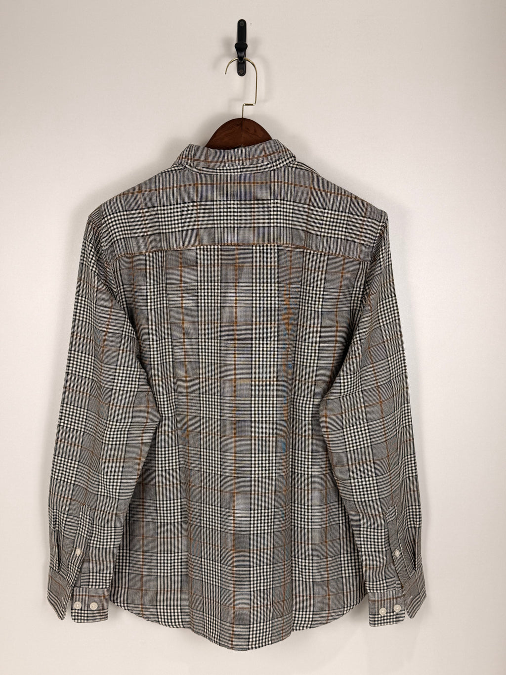 H&M Classic Grey & Brown Flannel Checkered Shirt | C:46 L:30