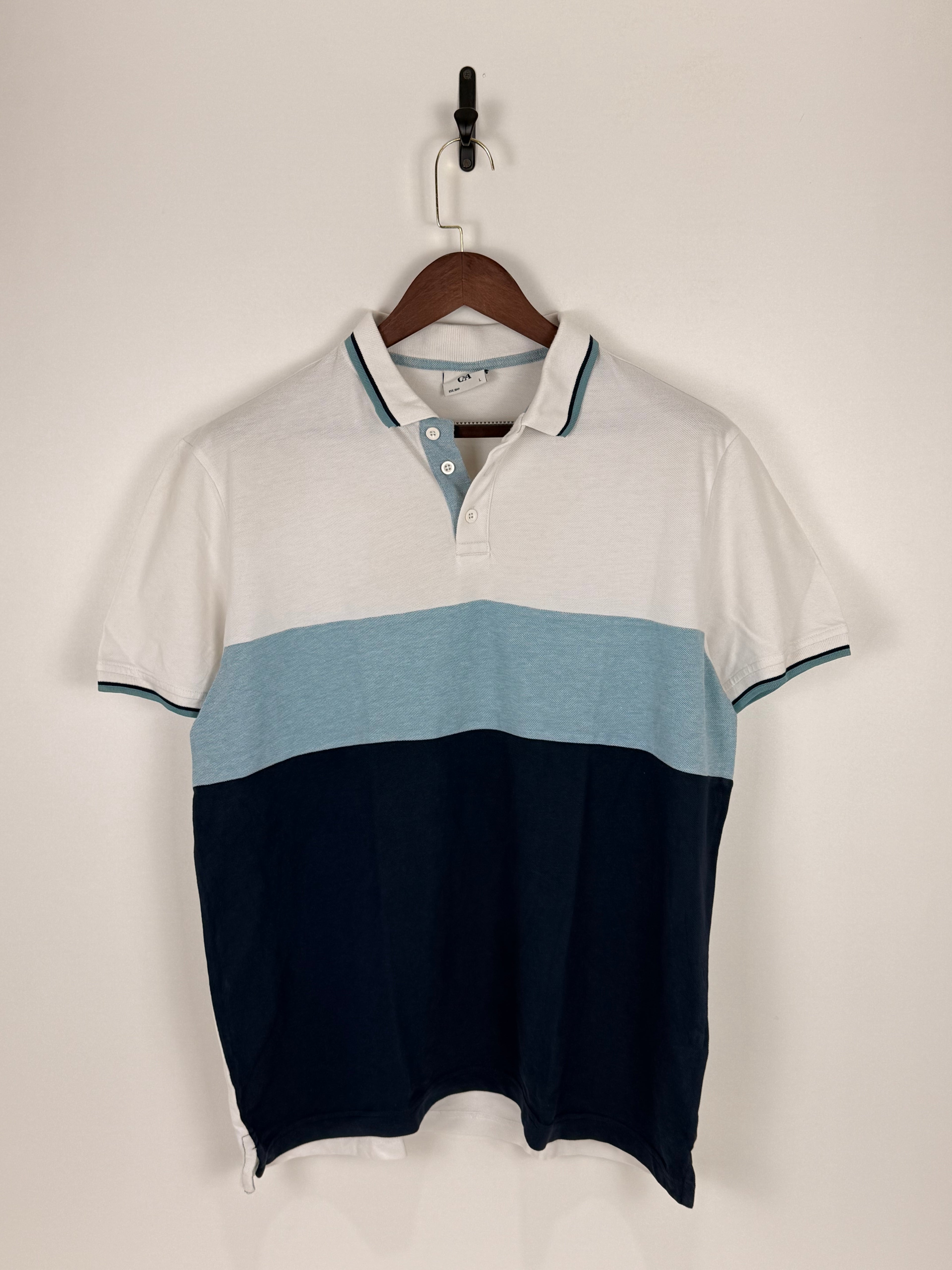 C&A Ocean Breeze Colorblock Polo |C:46, L:28