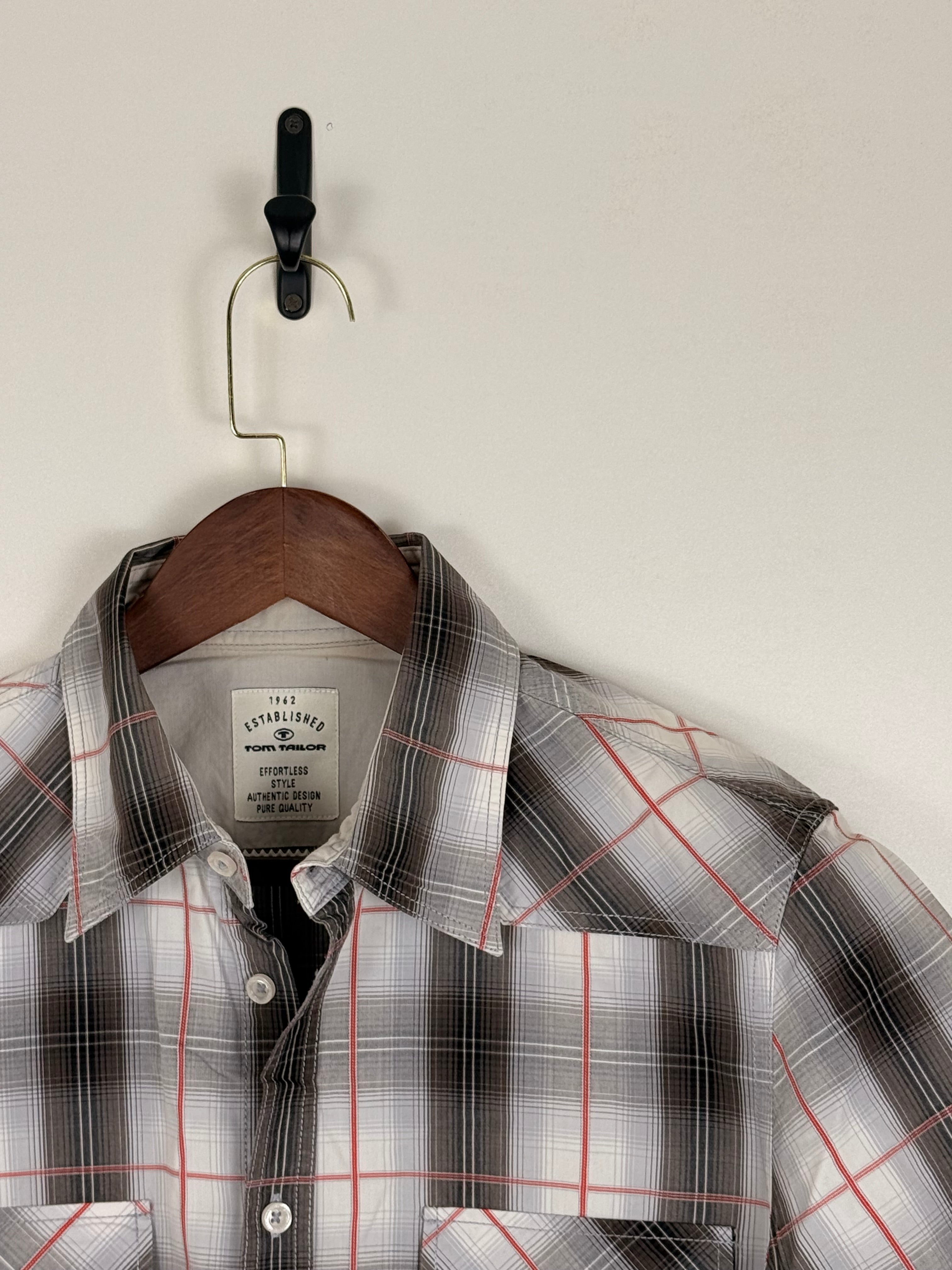 Tom Tailor Plaid Short-Sleeve Shirt | C:42 L:29