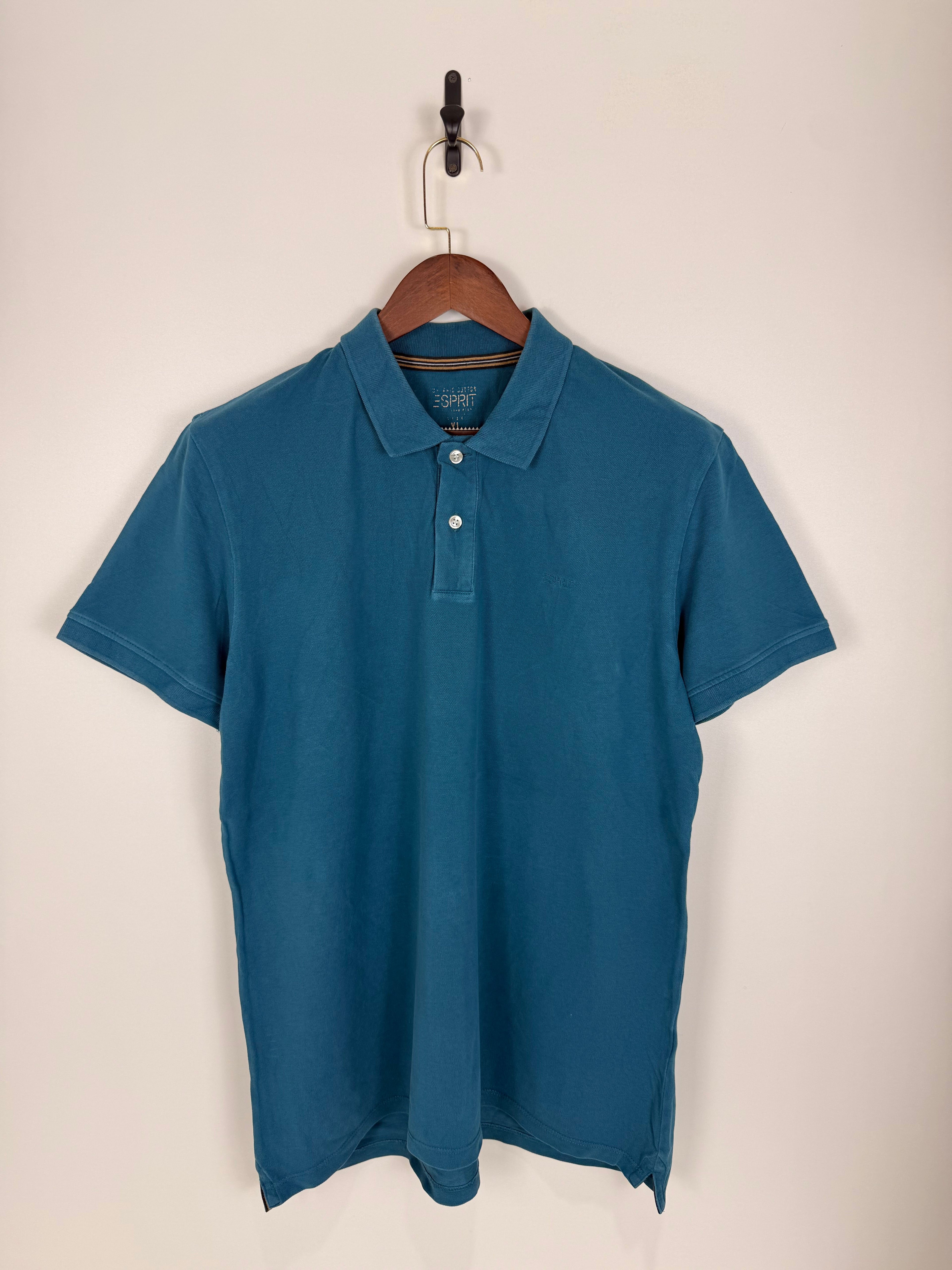 Esprit Teal Blue Classic Polo | C:44 L:29