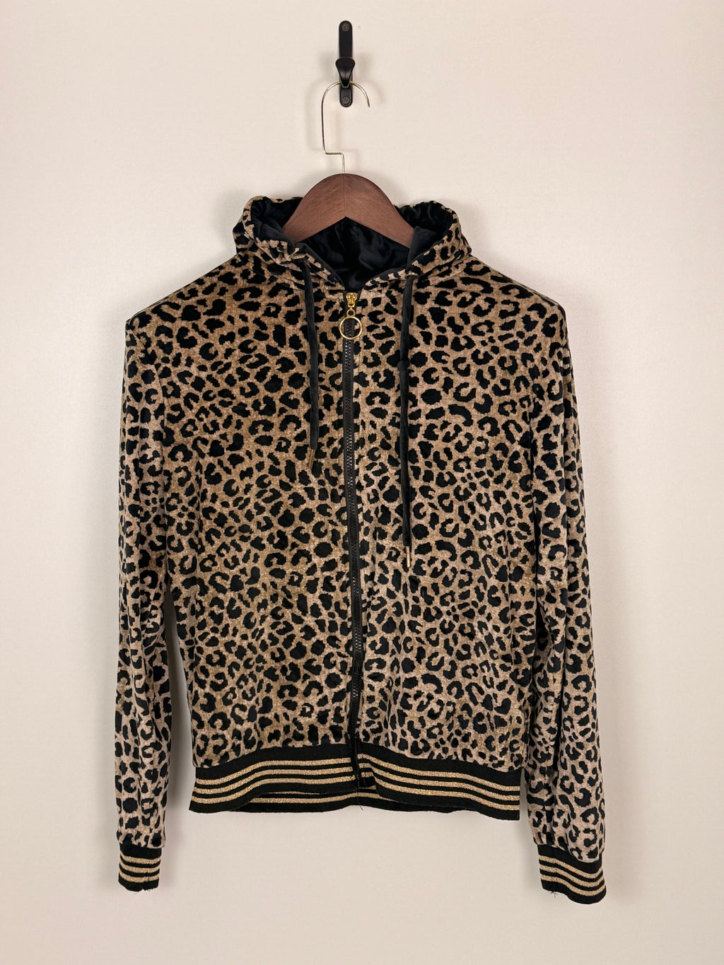 Leopard Print Velour Track Suit