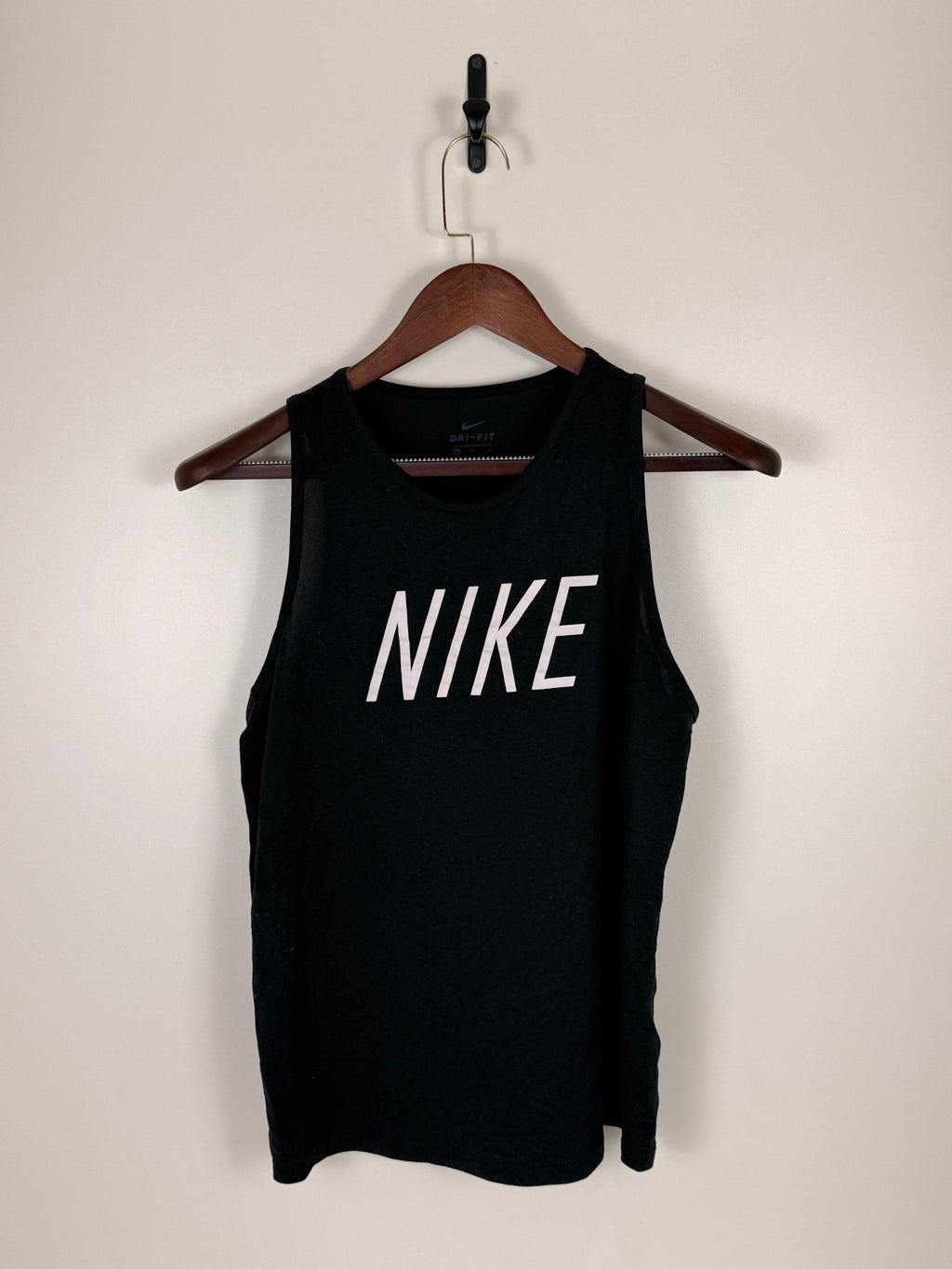 Nike Dri-FIT Black Graphic Training Tank Top | C:    L: