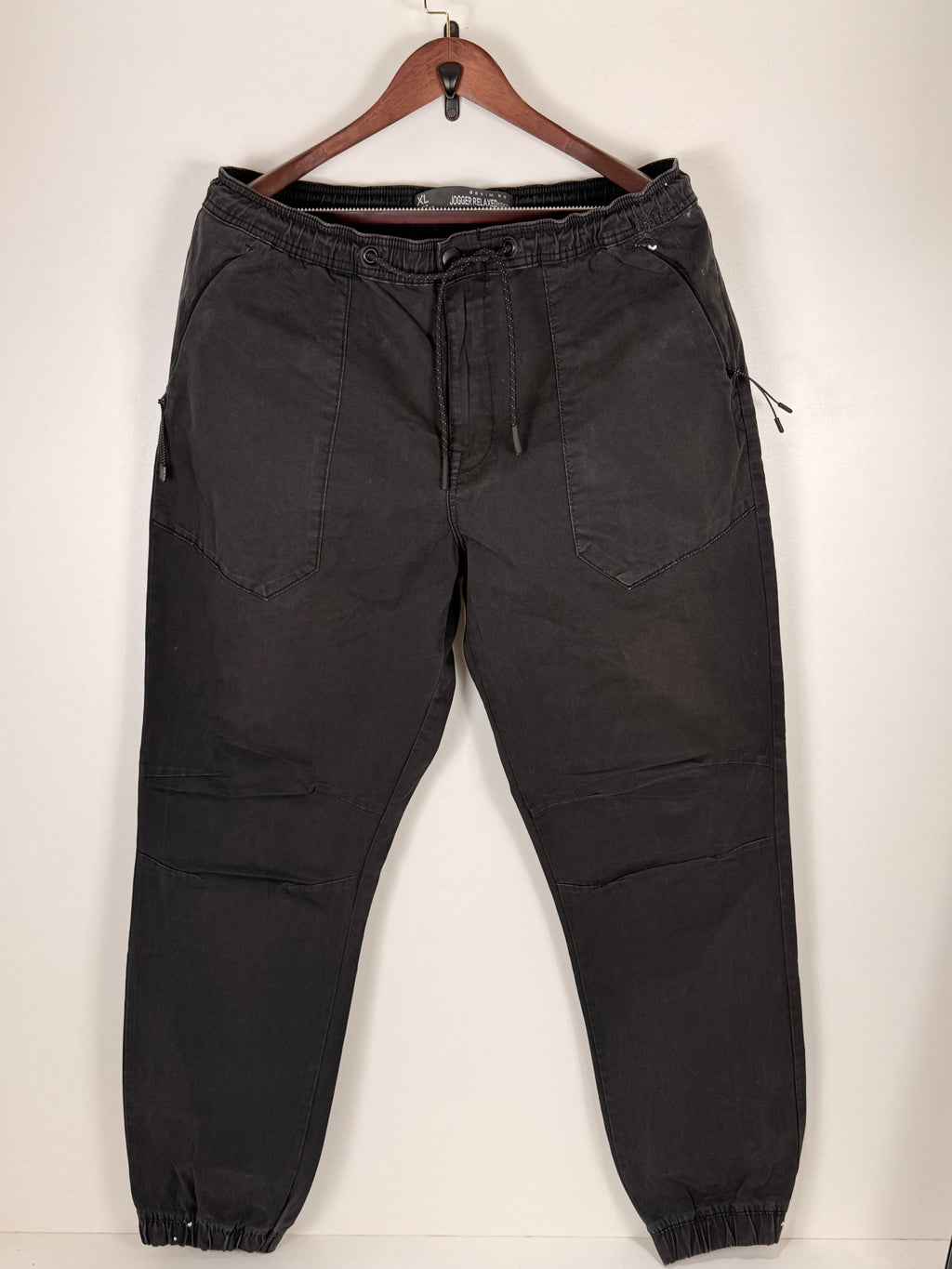 Charcoal Utility Cargo Jogger Pants | W:    L: