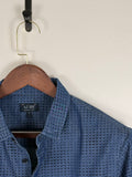 Armani Jeans Blue Textured Shirt | C:42. L:29