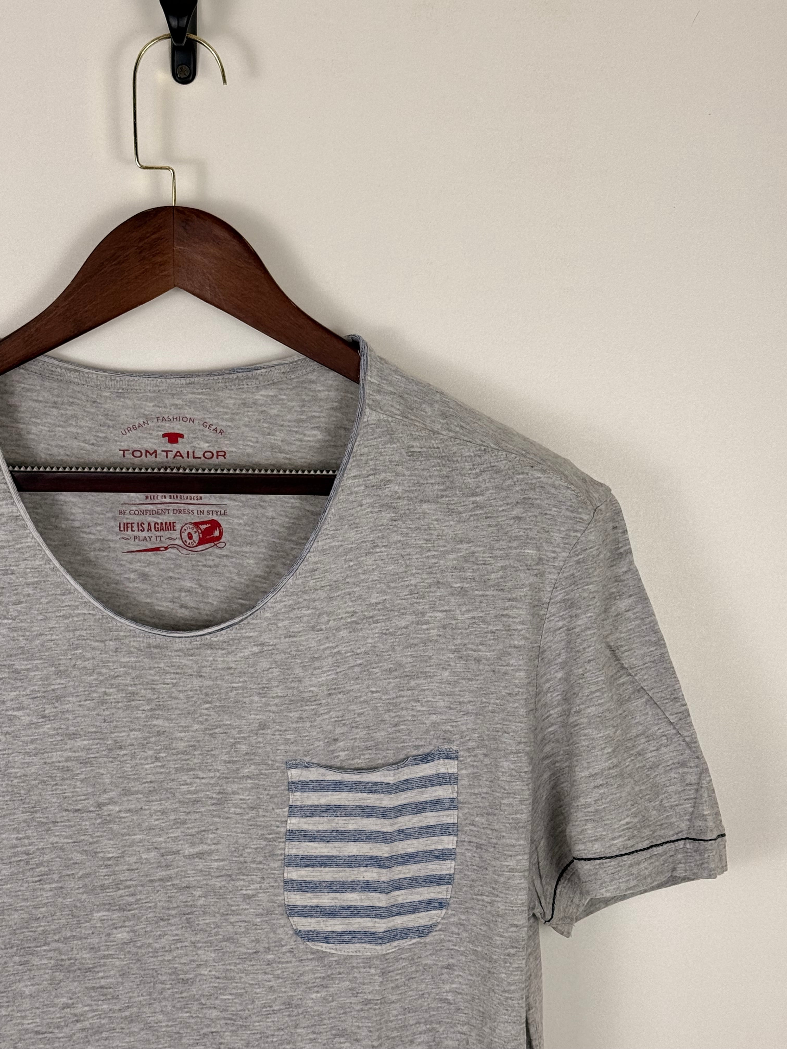 Tom Tailor Grey Pocket T-Shirt | C:44 L:31