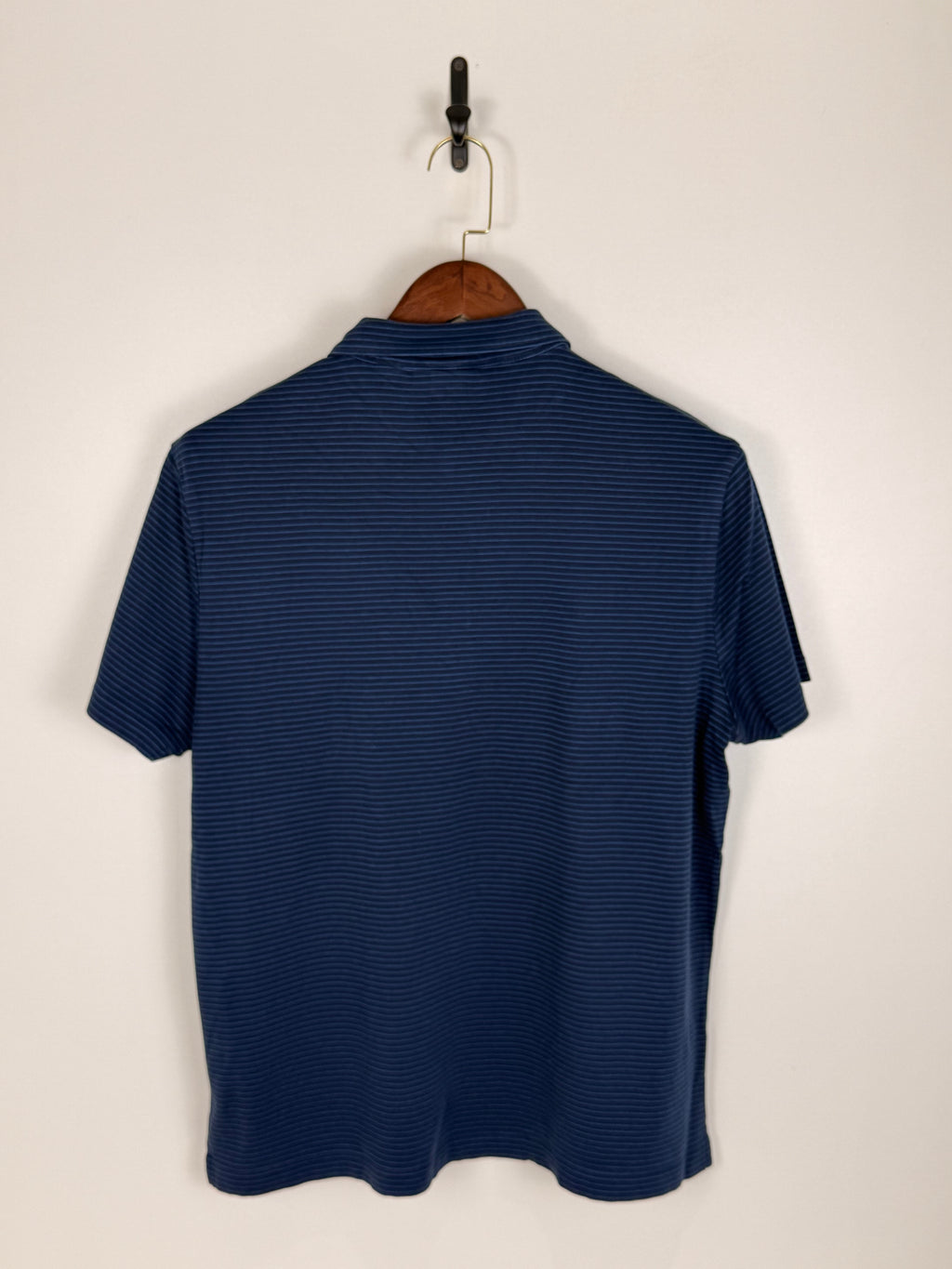 Navy Pinstripe Perry Ellis Polo | C:46 L:27