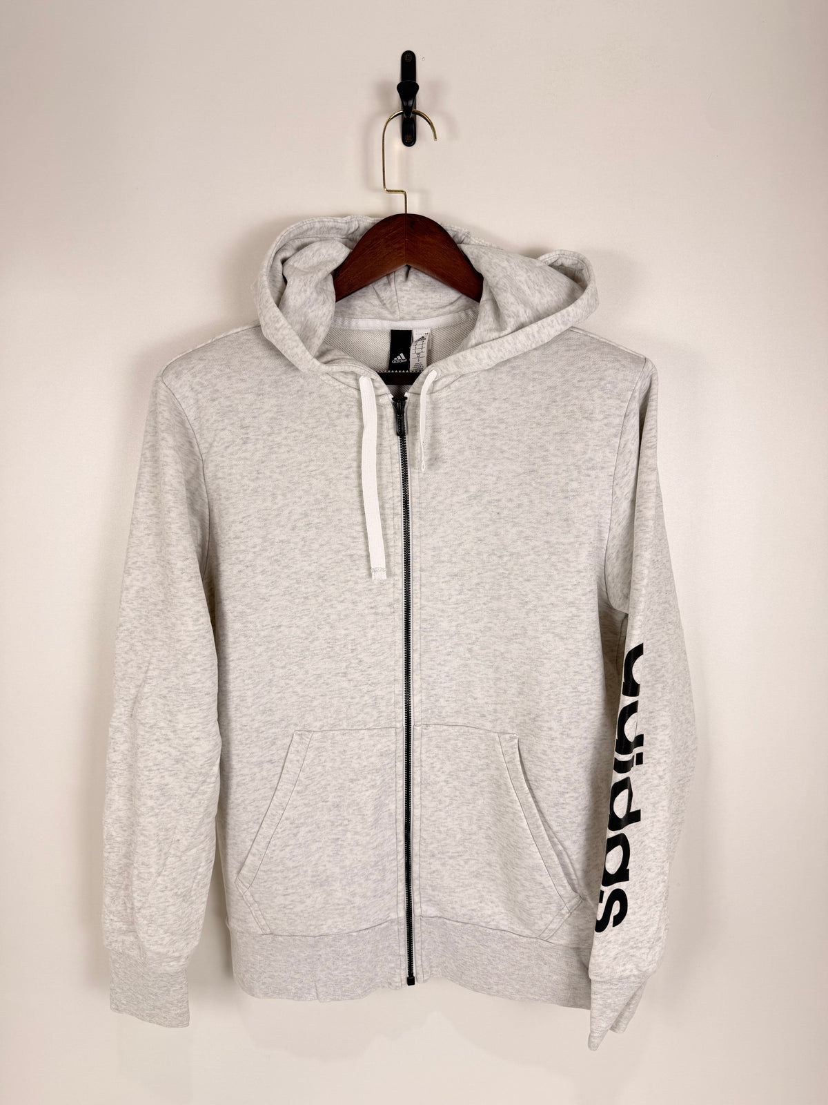 Adidas Light Grey Zip-Up Hoodie | C:44 L:27