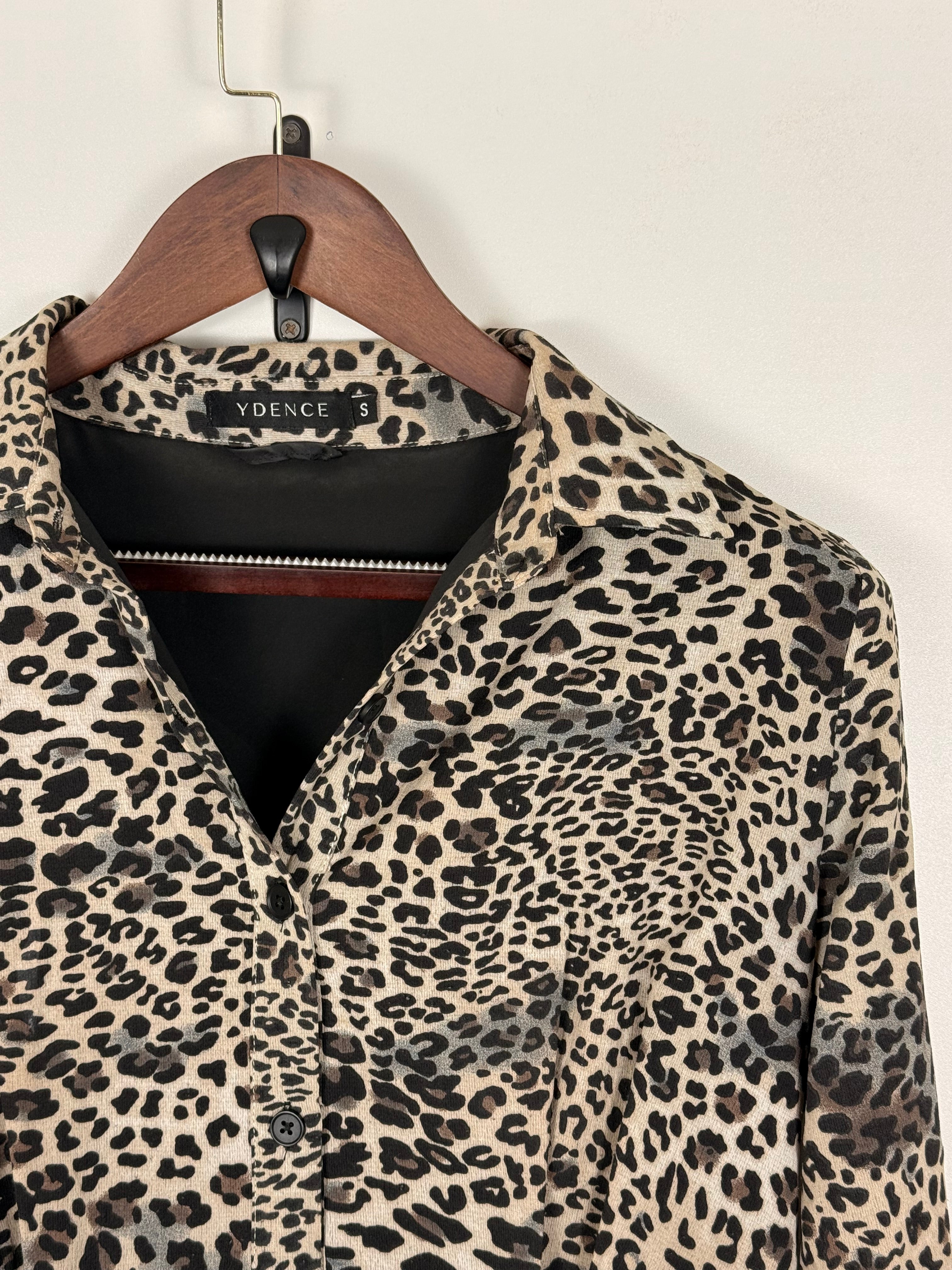 Leopard Print Shirt Dress