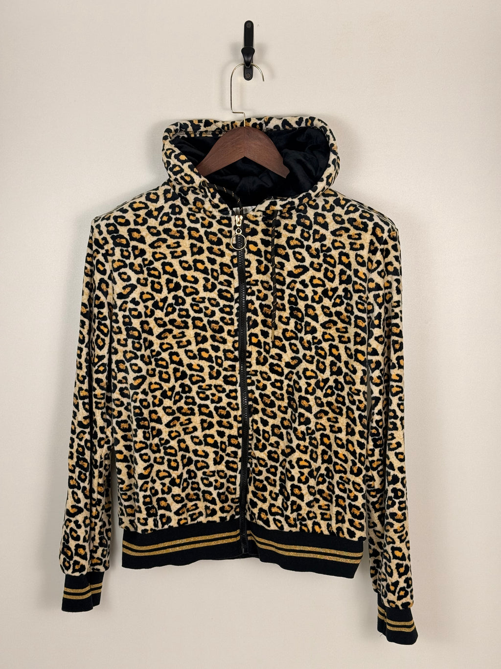 Leopard Print Velour Track Suit