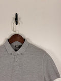 Minimal Grey Button-Down Polo | C:   L: